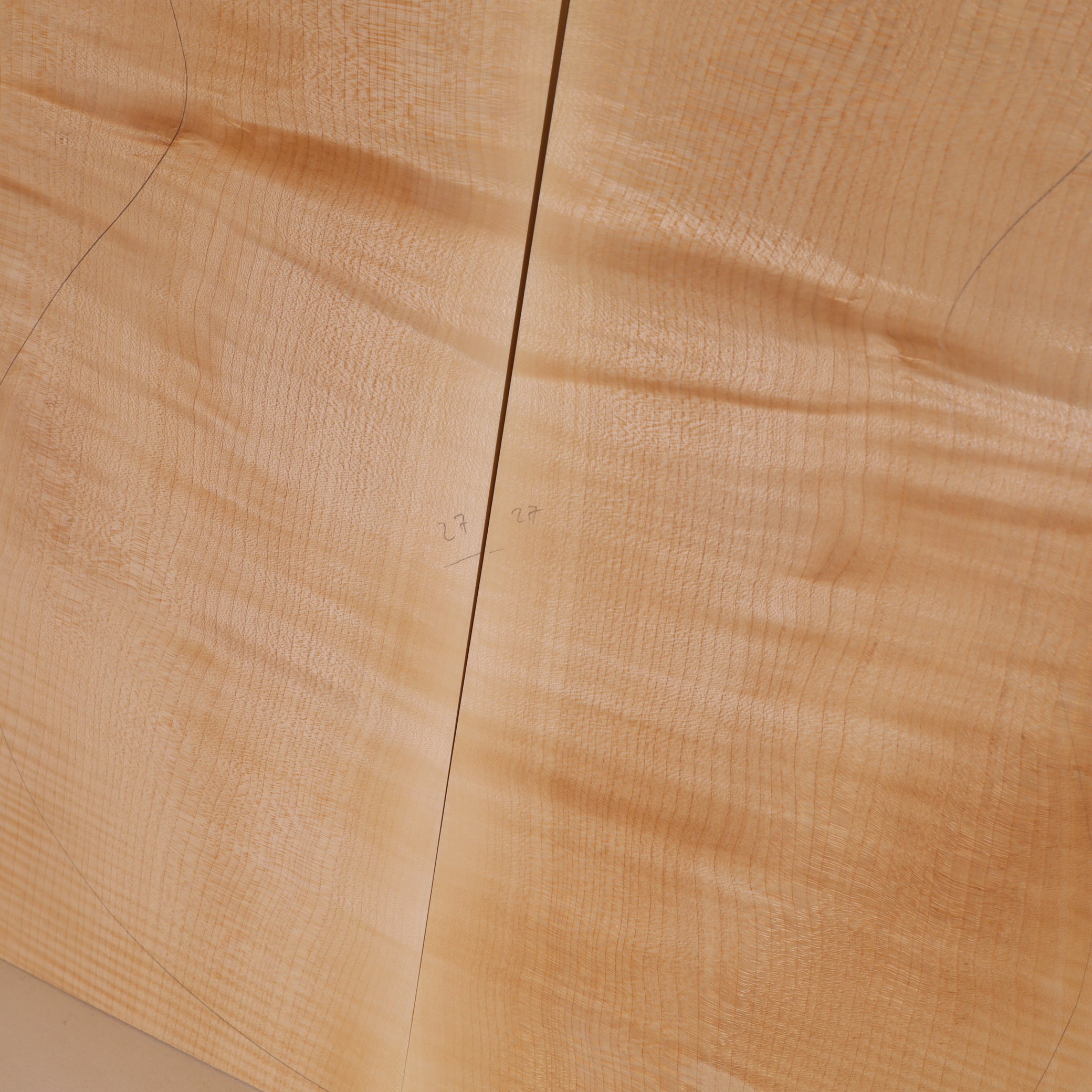 Ahorn Set (Boden/Zargen) für Steelstring Gitarre A (Nr. 2016)