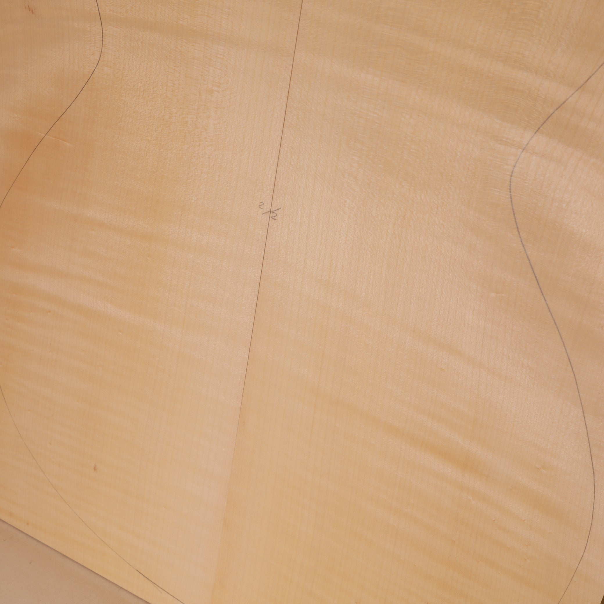 Ahorn Set (Boden/Zargen) für Steelstring Gitarre A (Nr. 2017)