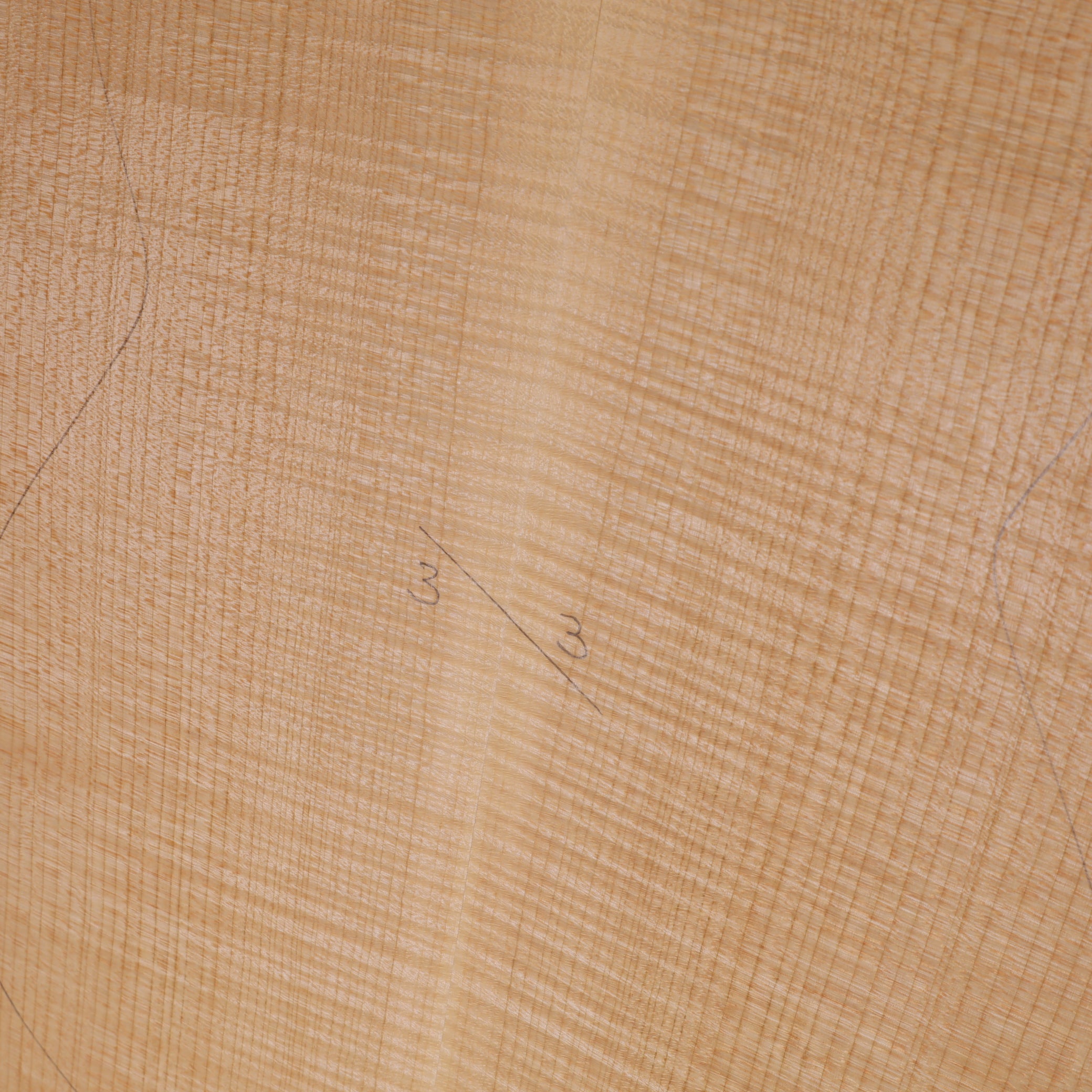 Ahorn Set (Boden/Zargen) für klassische Gitarre AA (Nr. 2029)