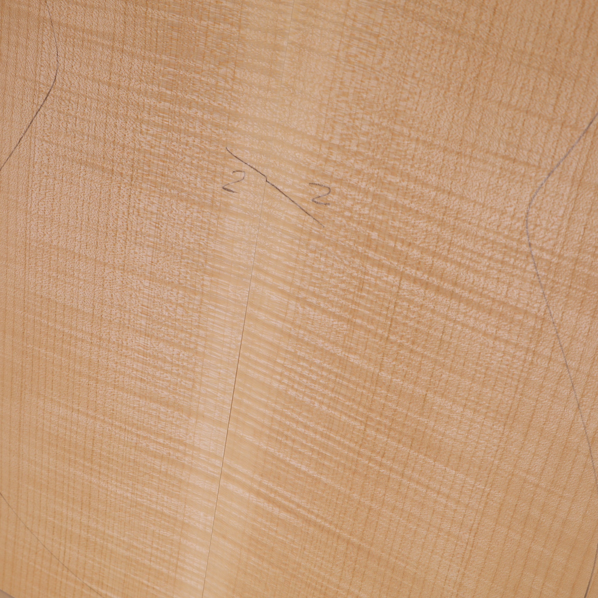 Ahorn Set (Boden/Zargen) für klassische Gitarre AA (Nr. 2030)