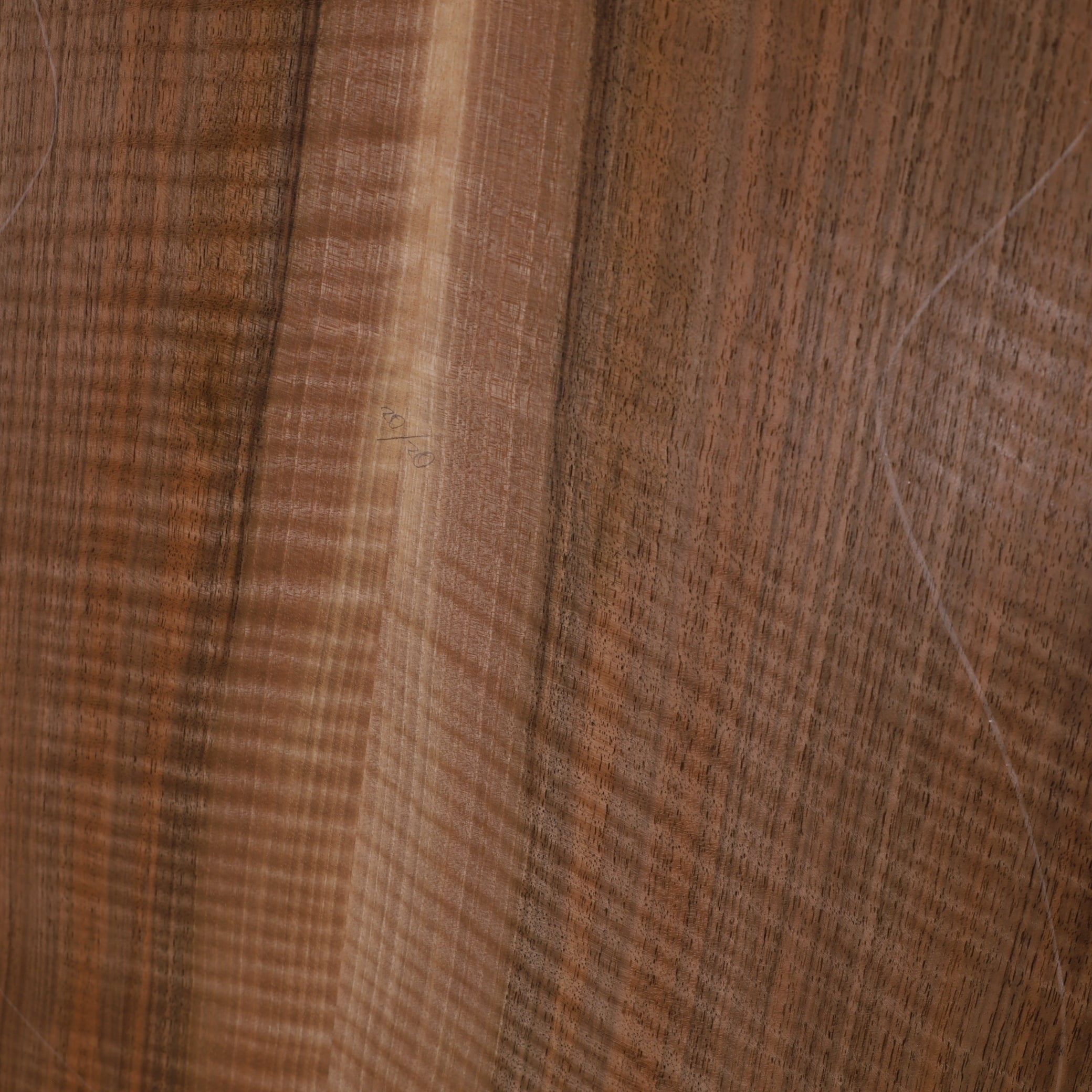 Nussbaum Set (Boden/Zargen) für Steelstring Gitarre AAA (Nr. 2059)