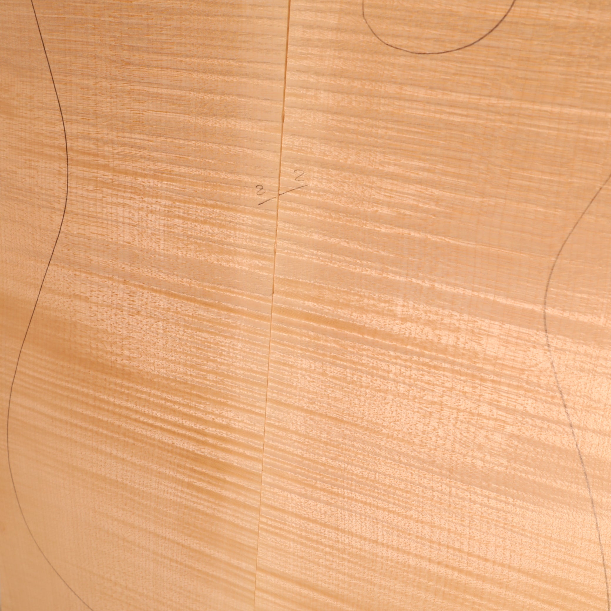 Maple Drop Top 2-piece for Electric Guitar AA (no. 2193)