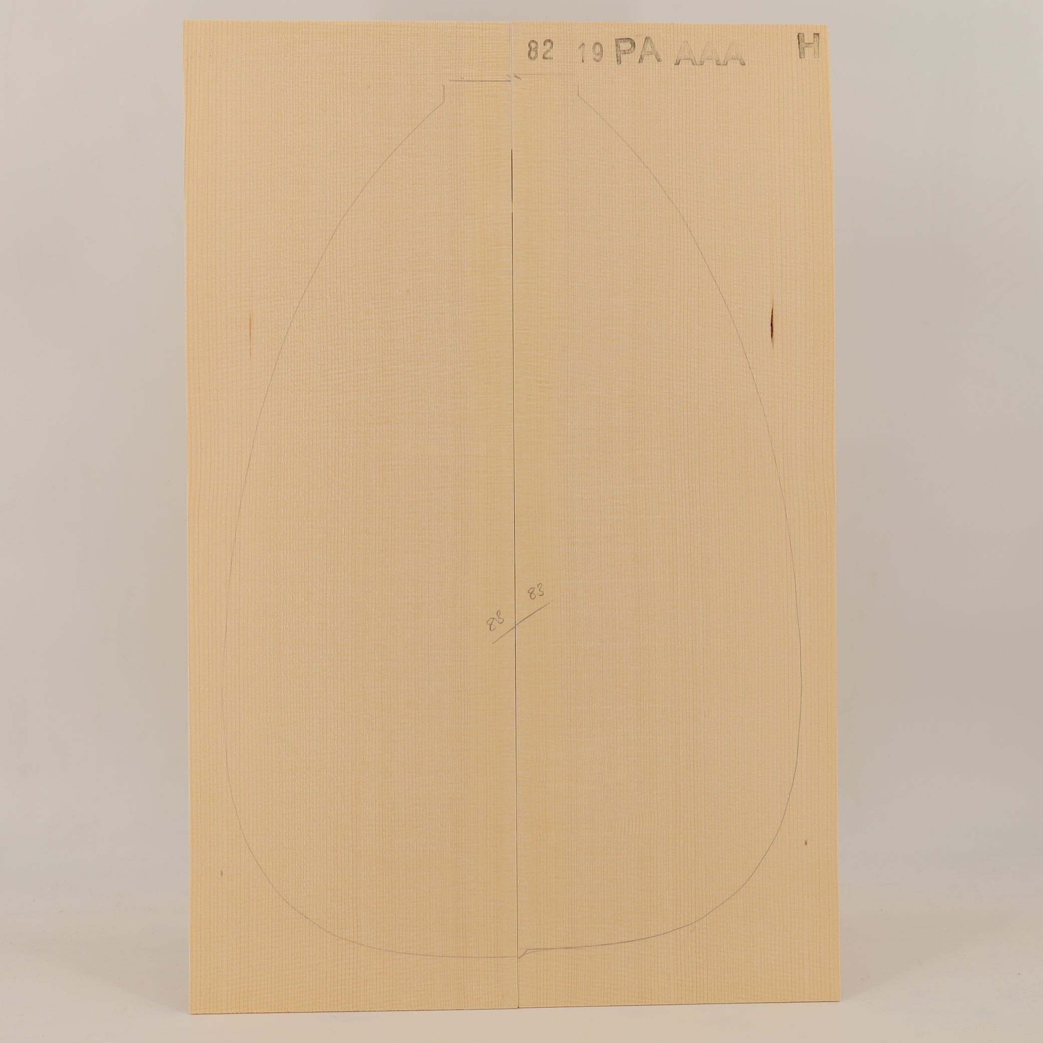 Spruce Top for Lute AAA (no. 2460)