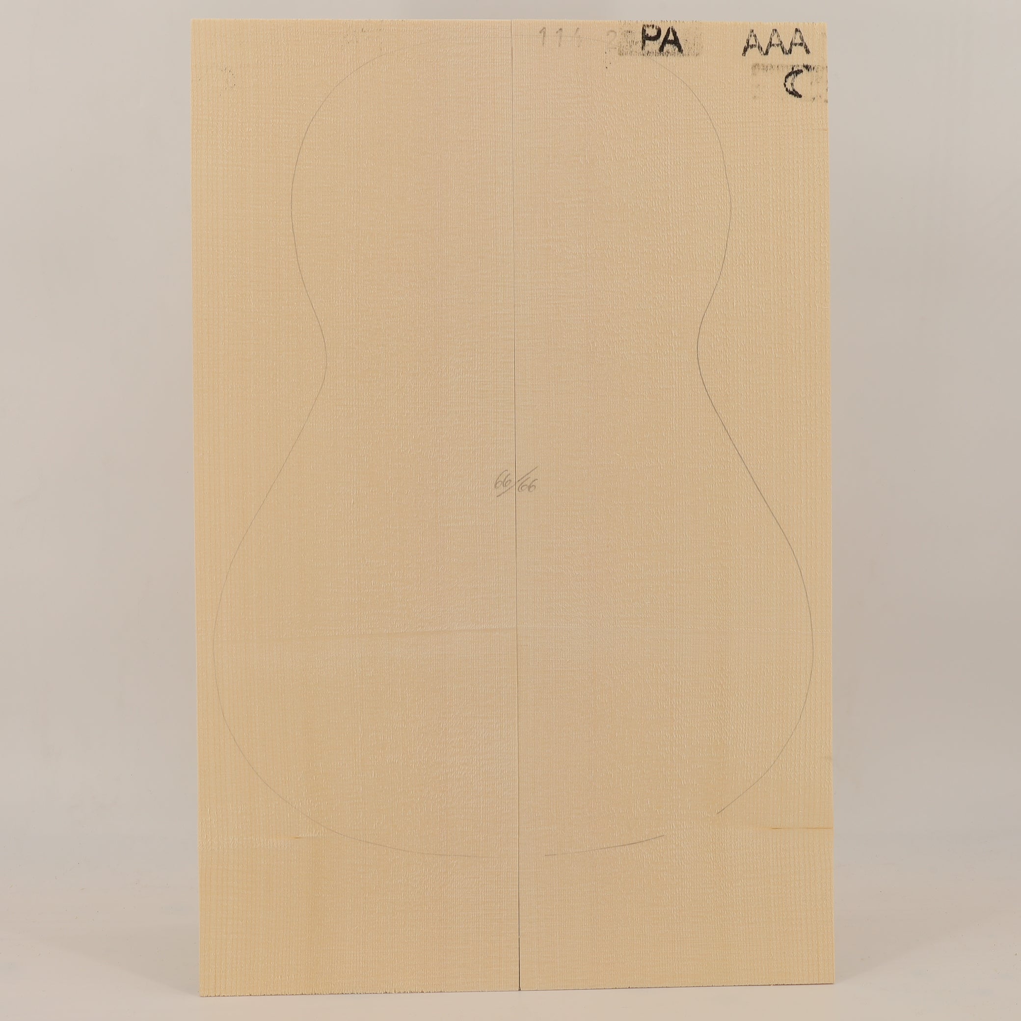 Spruce Top for Parlor Guitar AAA (no. 2476)