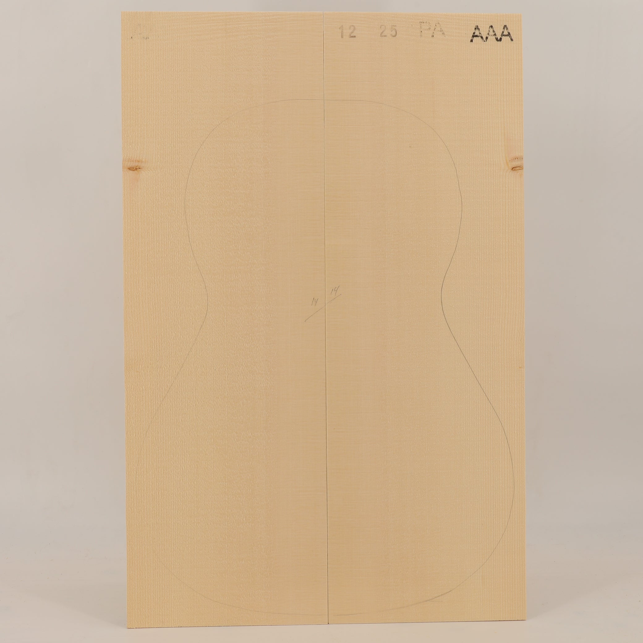 Spruce Top for Parlor Guitar AAA (no. 2479)