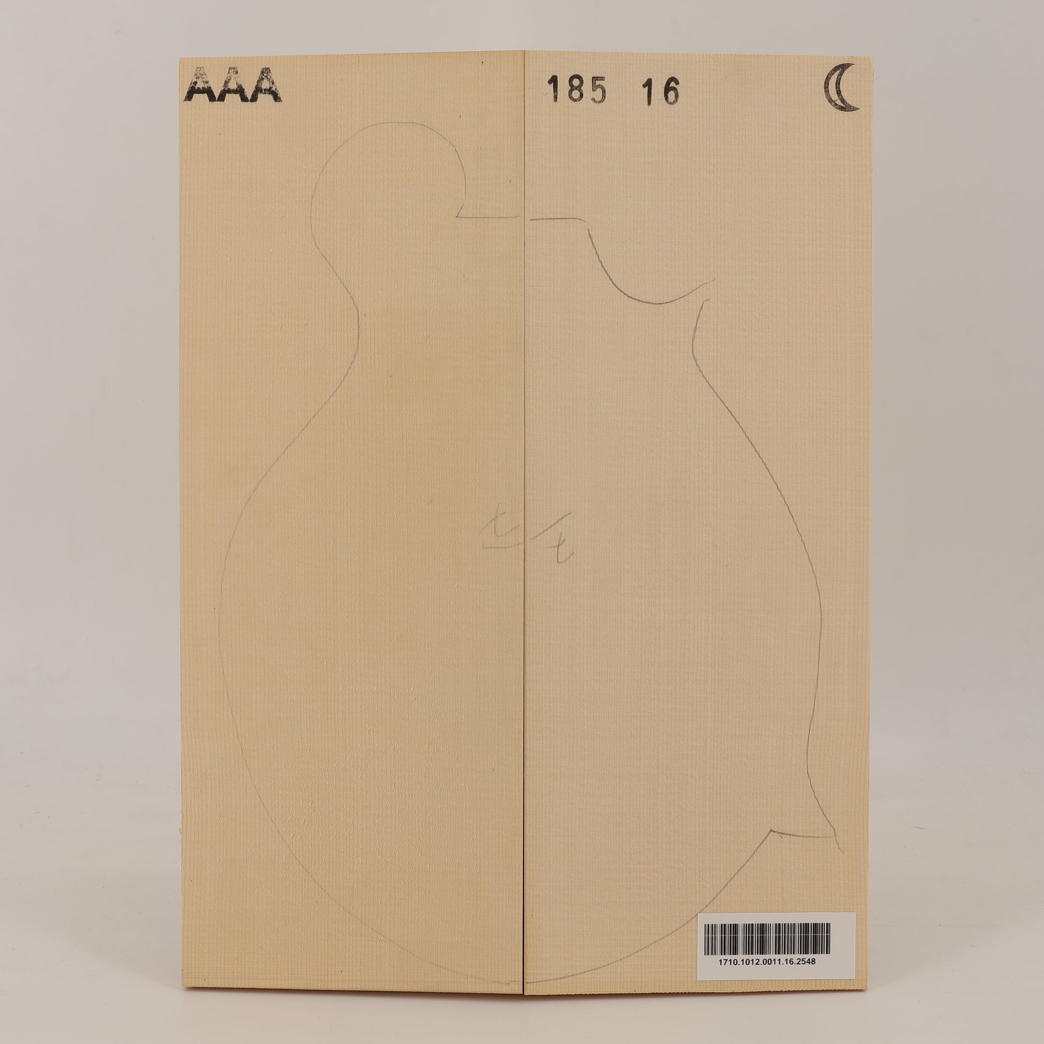 Fichtendecke für Mandoline Archtop AAA (Nr. 2548)