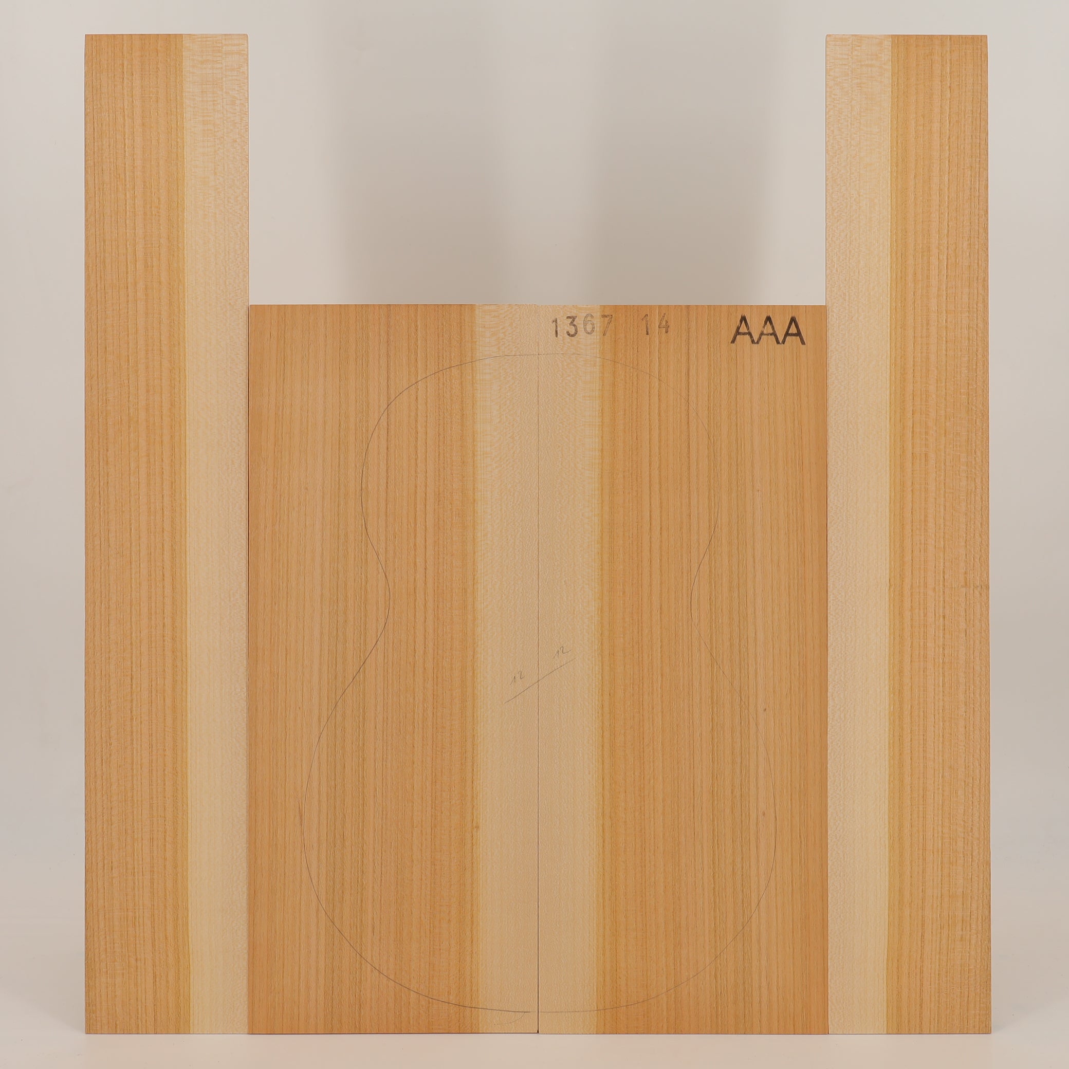 Cherry tree Set (Back/Sides) for Ukulele AAA (no. 2635)