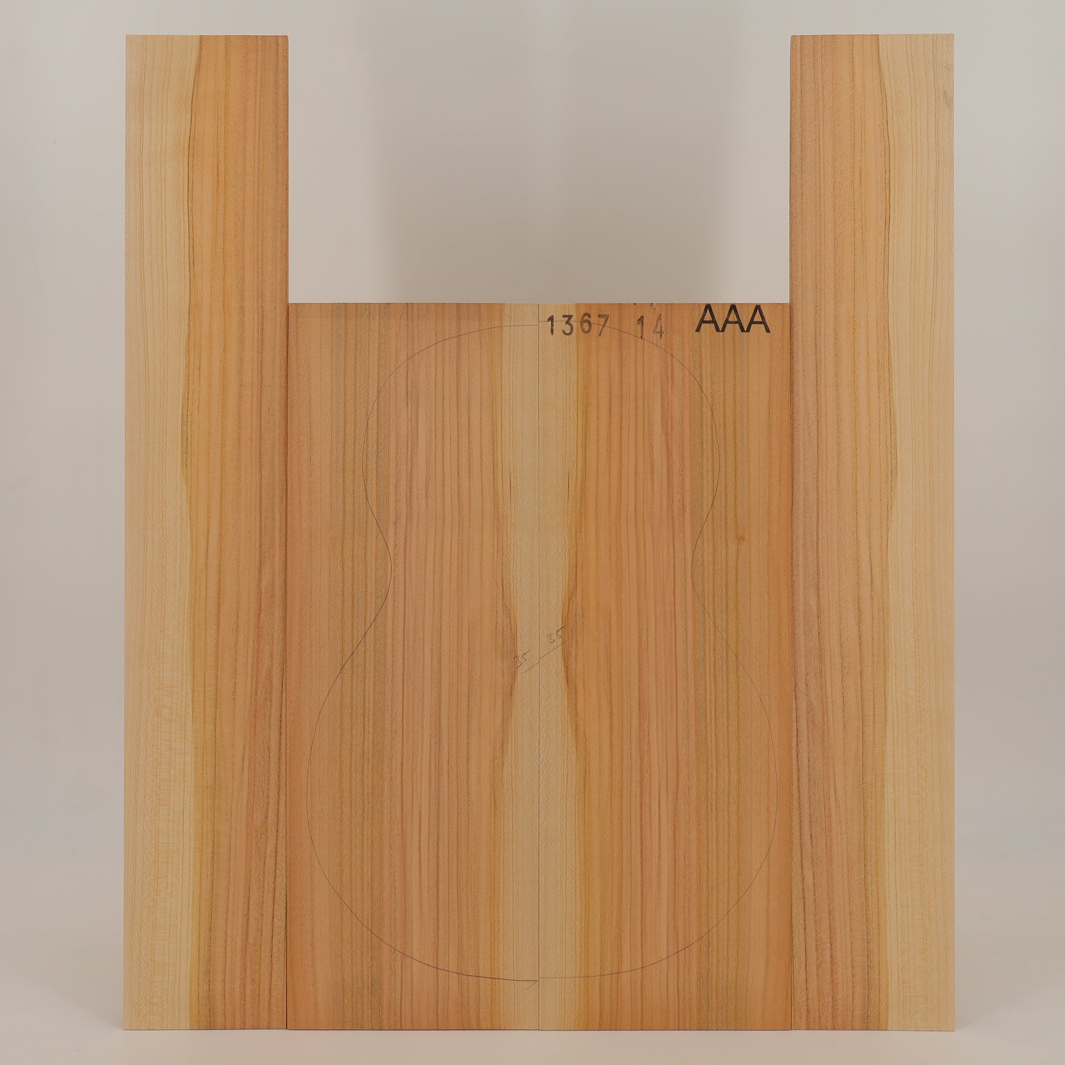Cherry tree Set (Back/Sides) for Ukulele AAA (no. 2636)