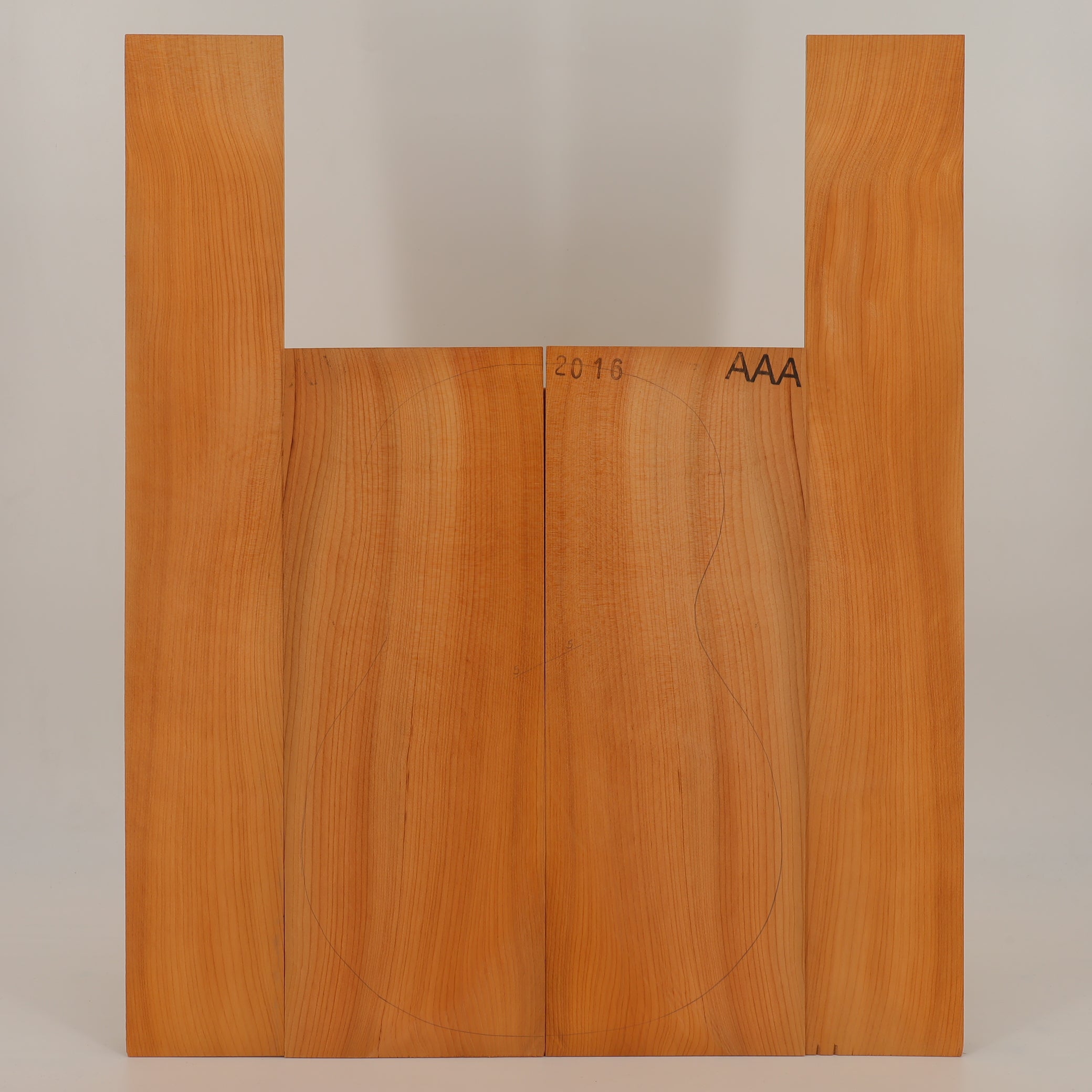 Eibe Set (Boden/Zargen) für Ukulele AAA (Nr. 2641)