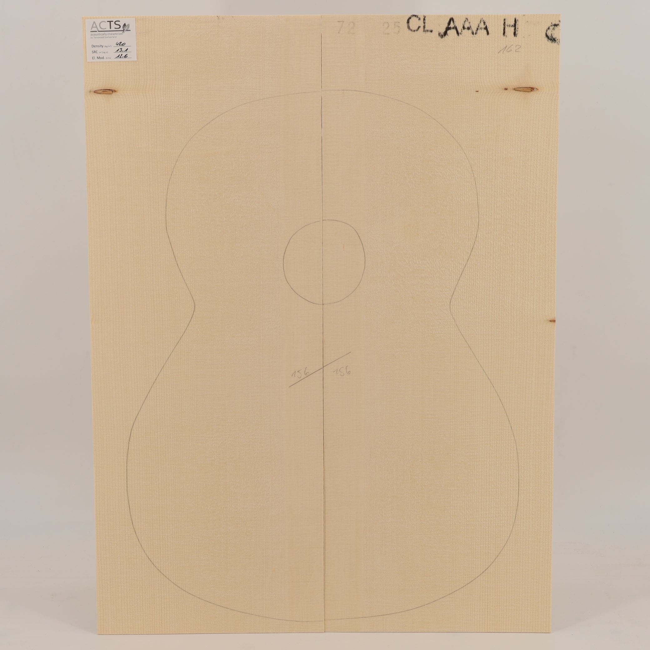 ACTS Spruce Top for Classical Guitar AAA (no. 2782)