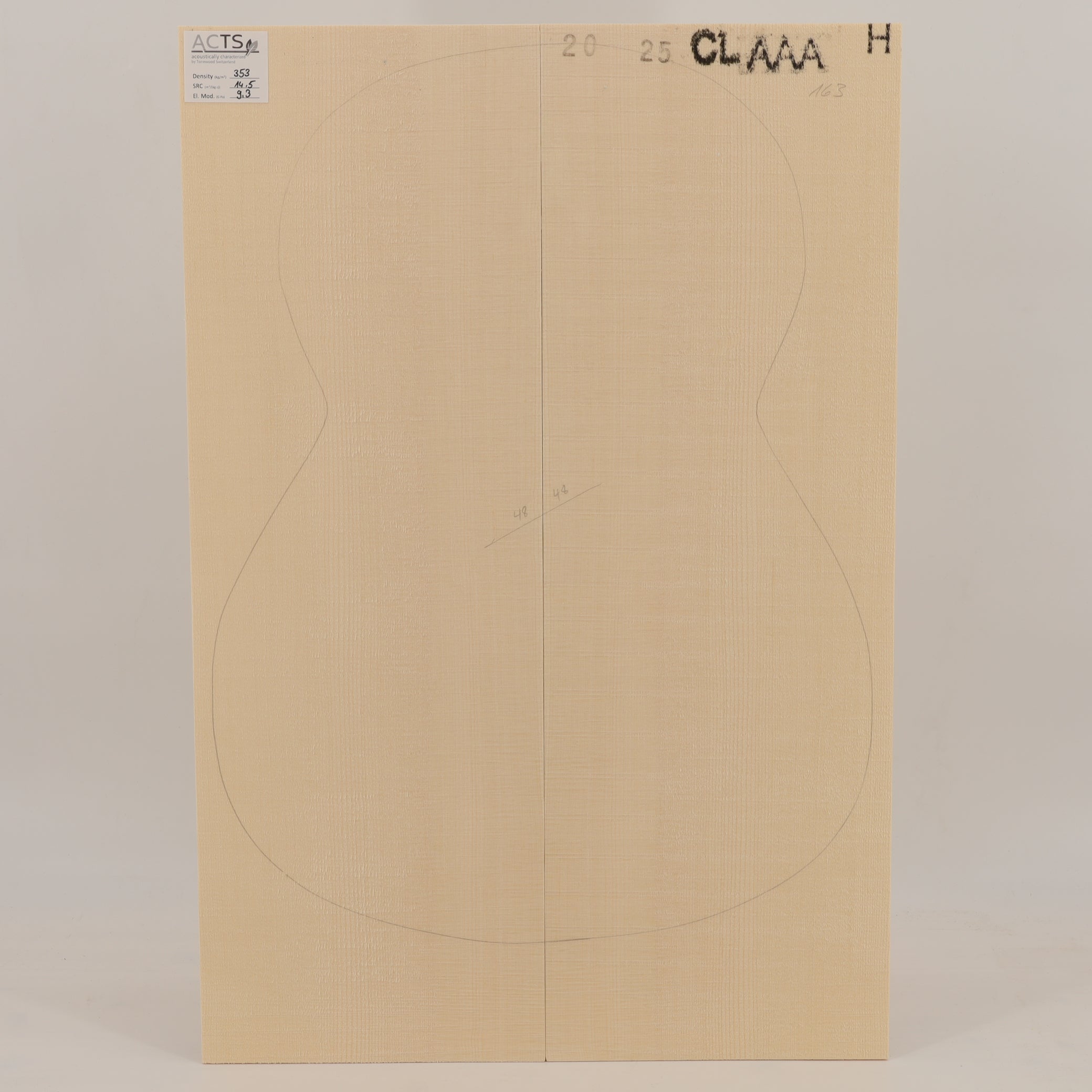 ACTS Spruce Top for Classical Guitar AAA (no. 2783)