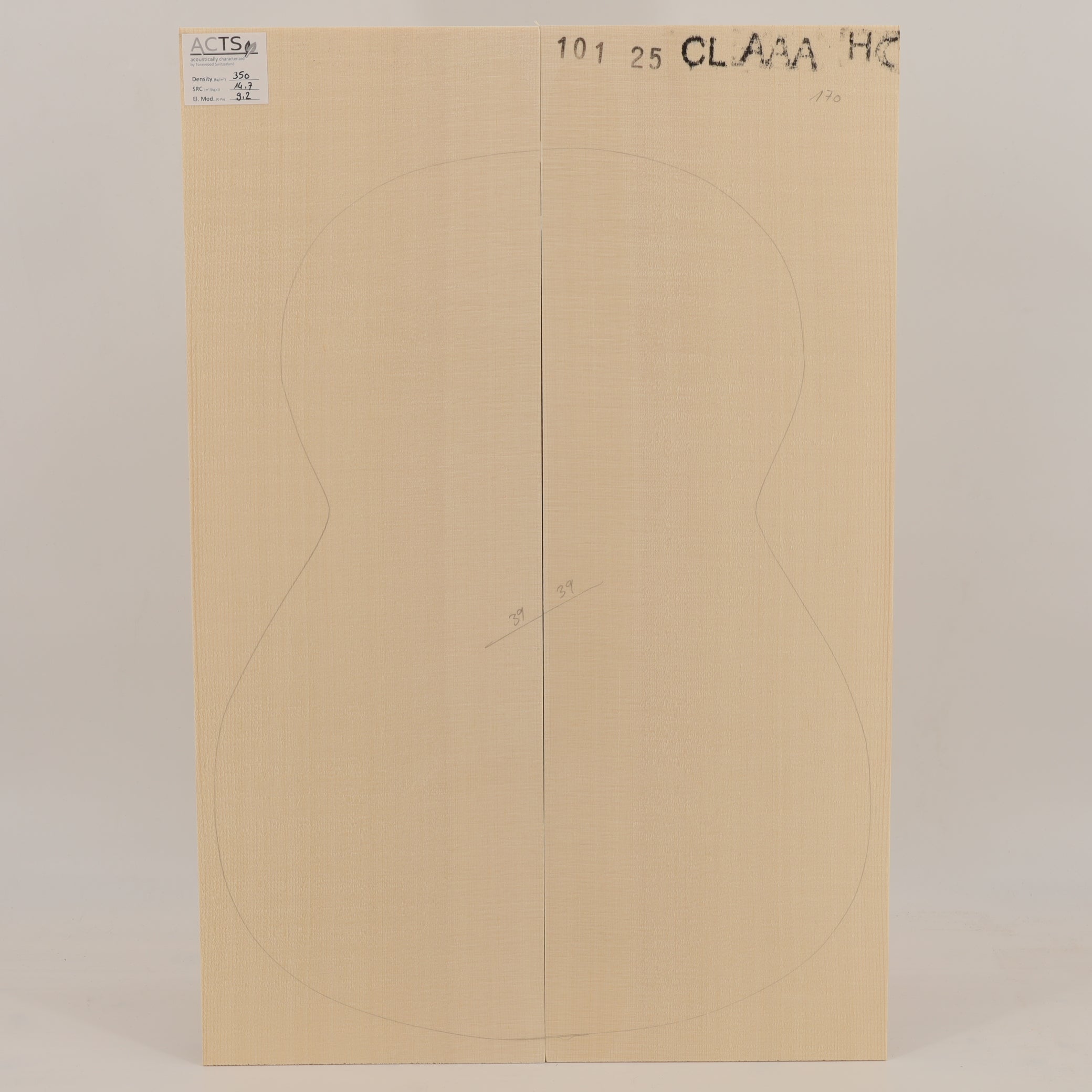 ACTS Fichtendecke für klassische Gitarre AAA (Nr. 2789)