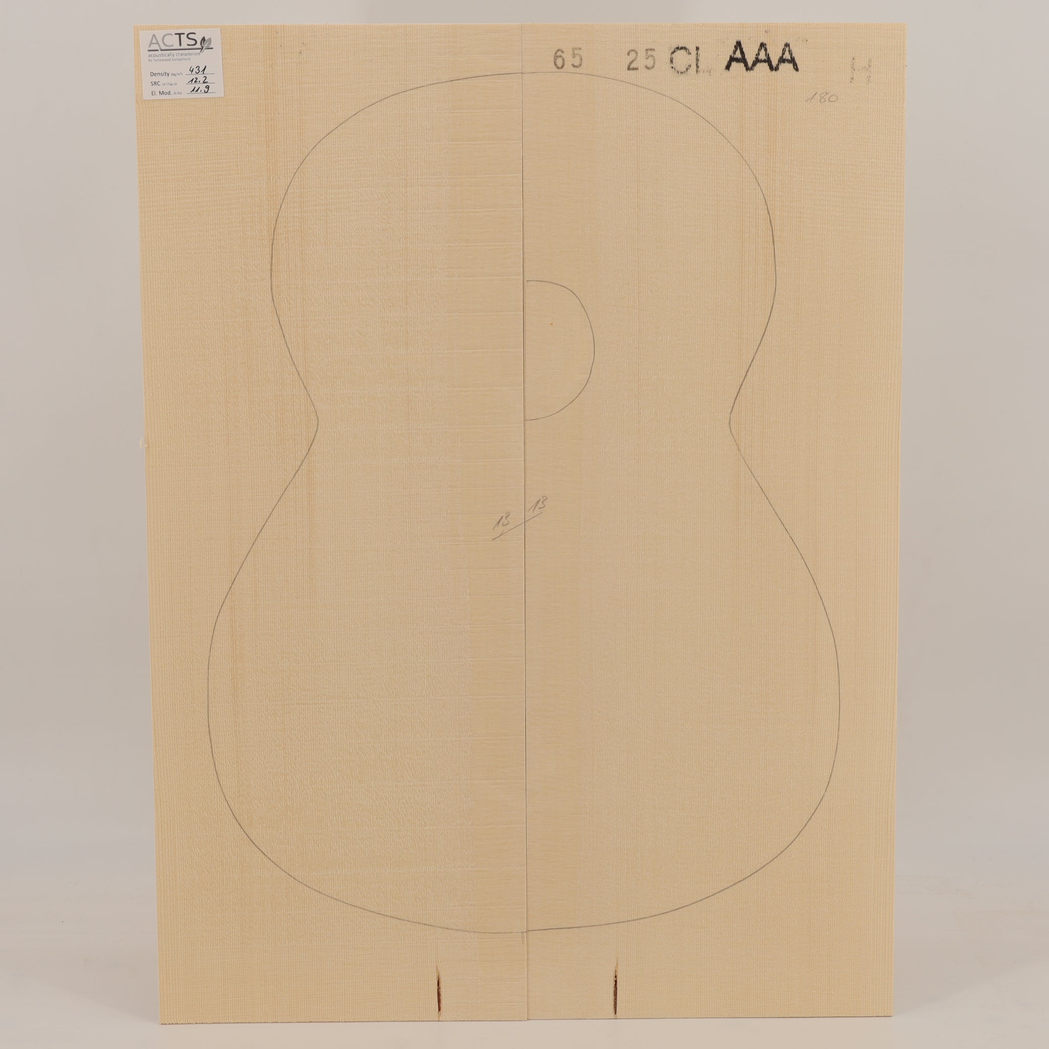 ACTS Spruce Top for Classical Guitar AAA (no. 2798)