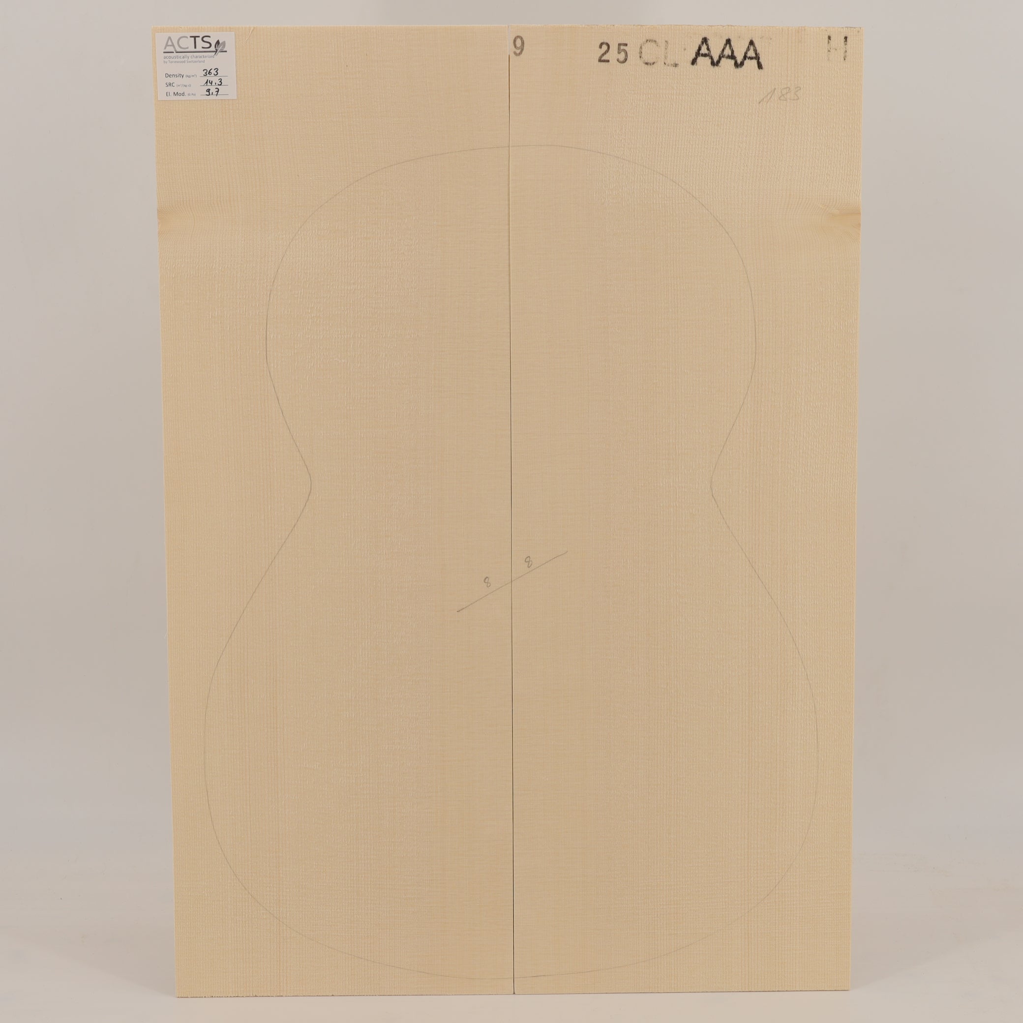 ACTS Spruce Top for Classical Guitar AAA (no. 2801)