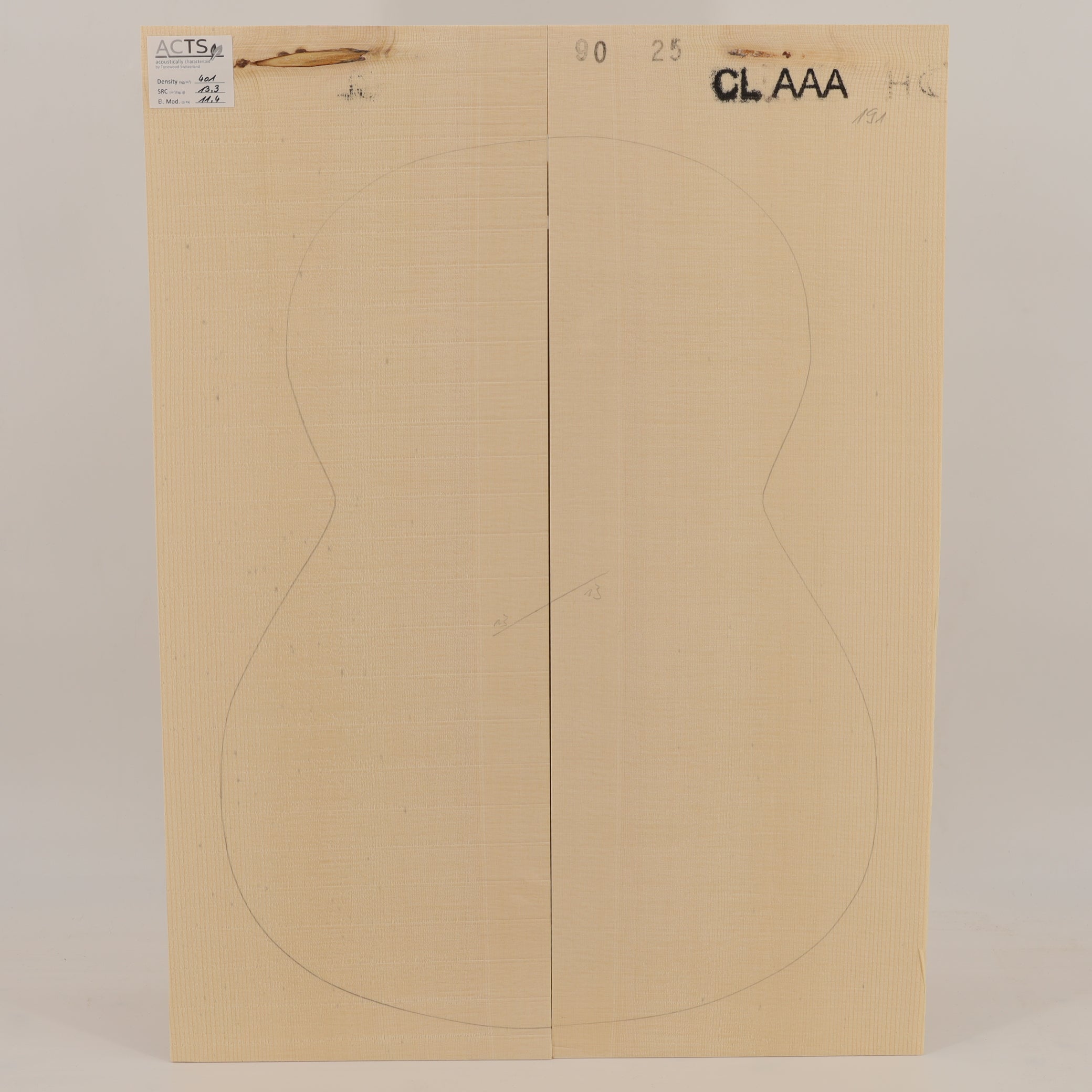 ACTS Spruce Top for Classical Guitar AAA (no. 2809)