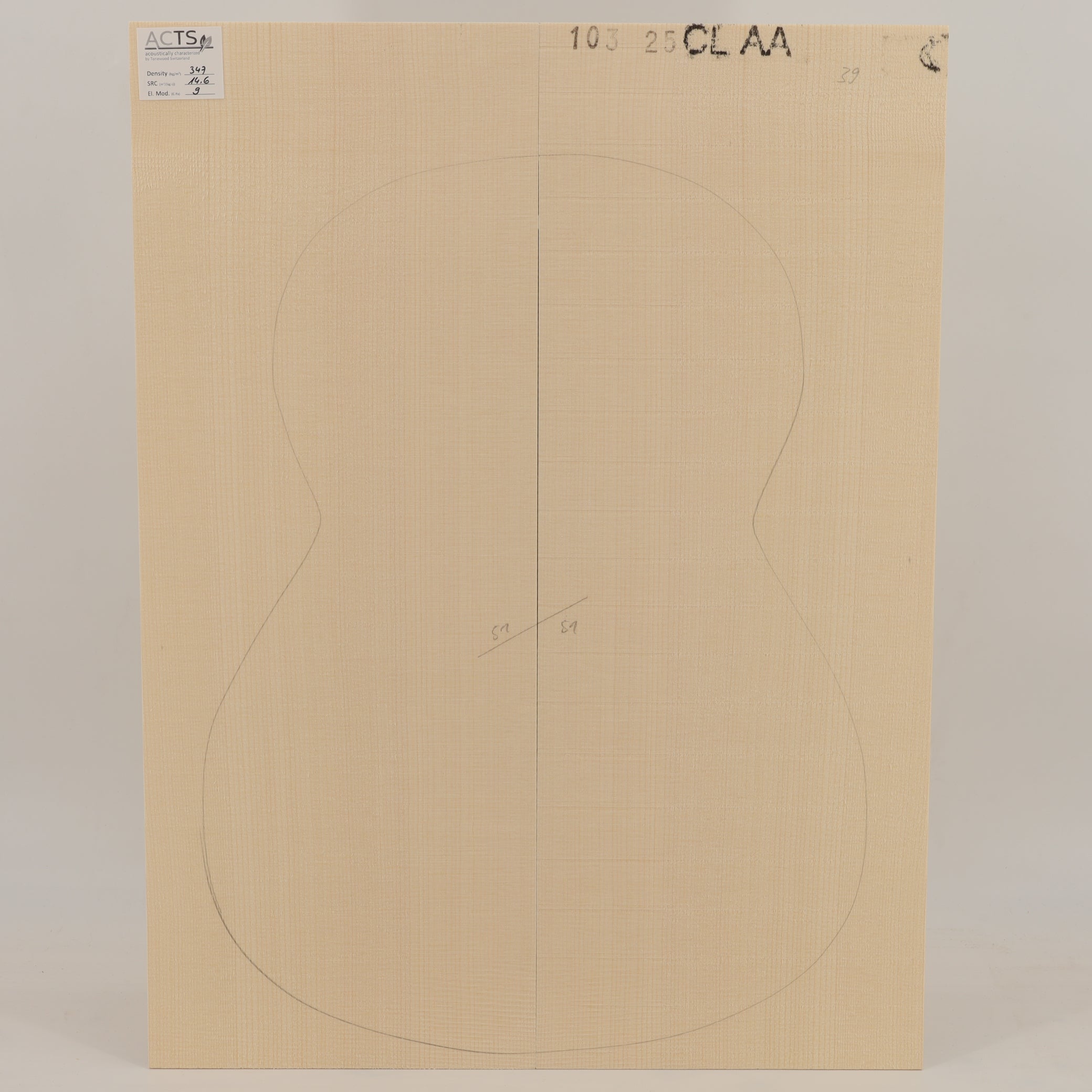ACTS Spruce Top for Classical Guitar AA (no. 2821)