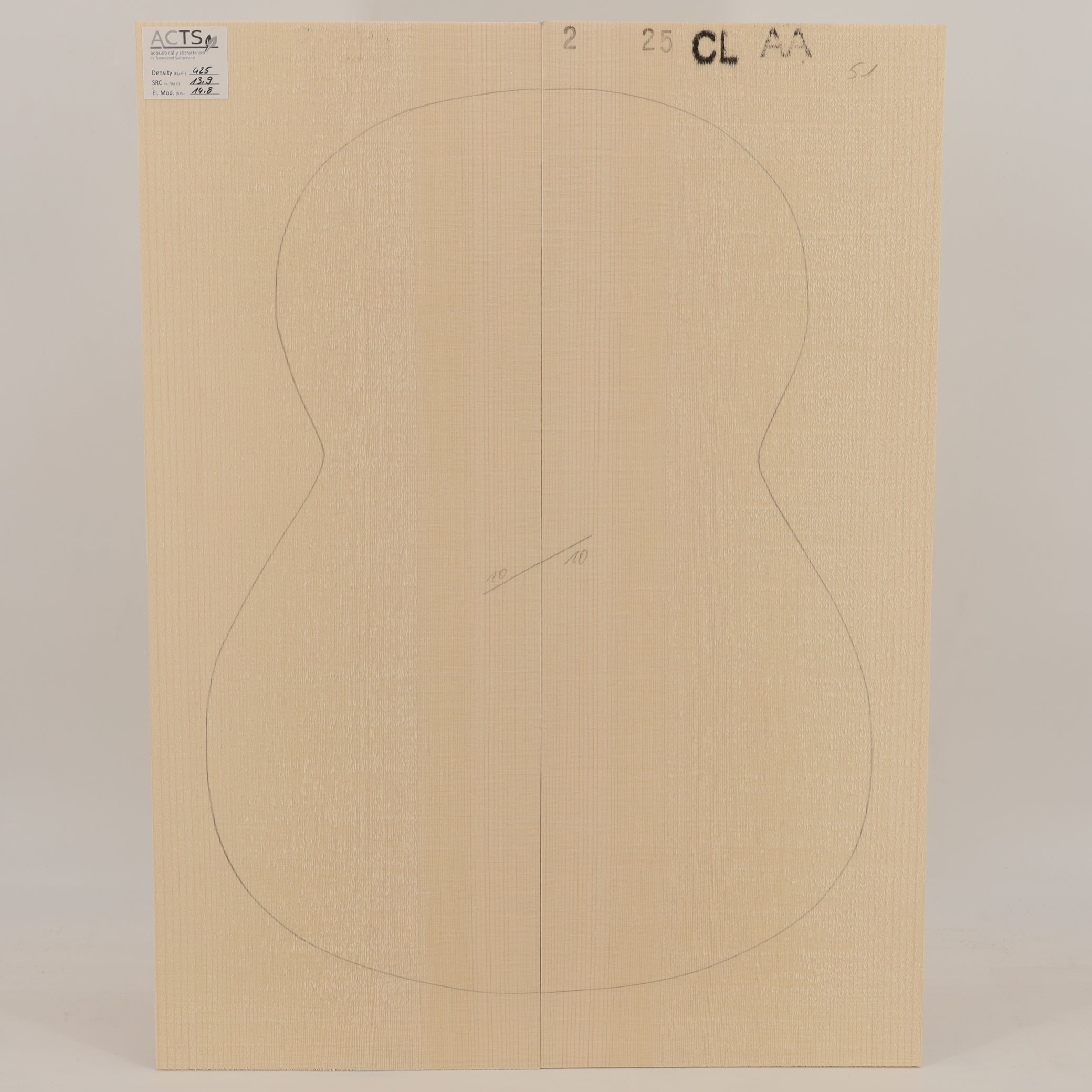 ACTS Spruce Top for Classical Guitar AA (no. 2833)