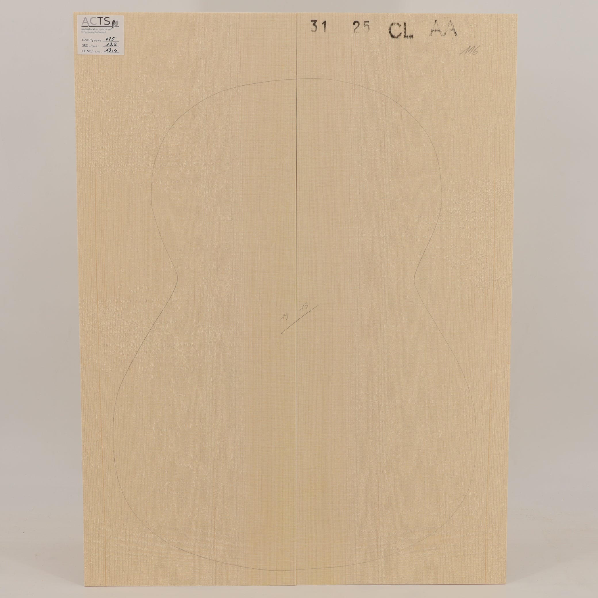ACTS Spruce Top for Classical Guitar AA (no. 2835)