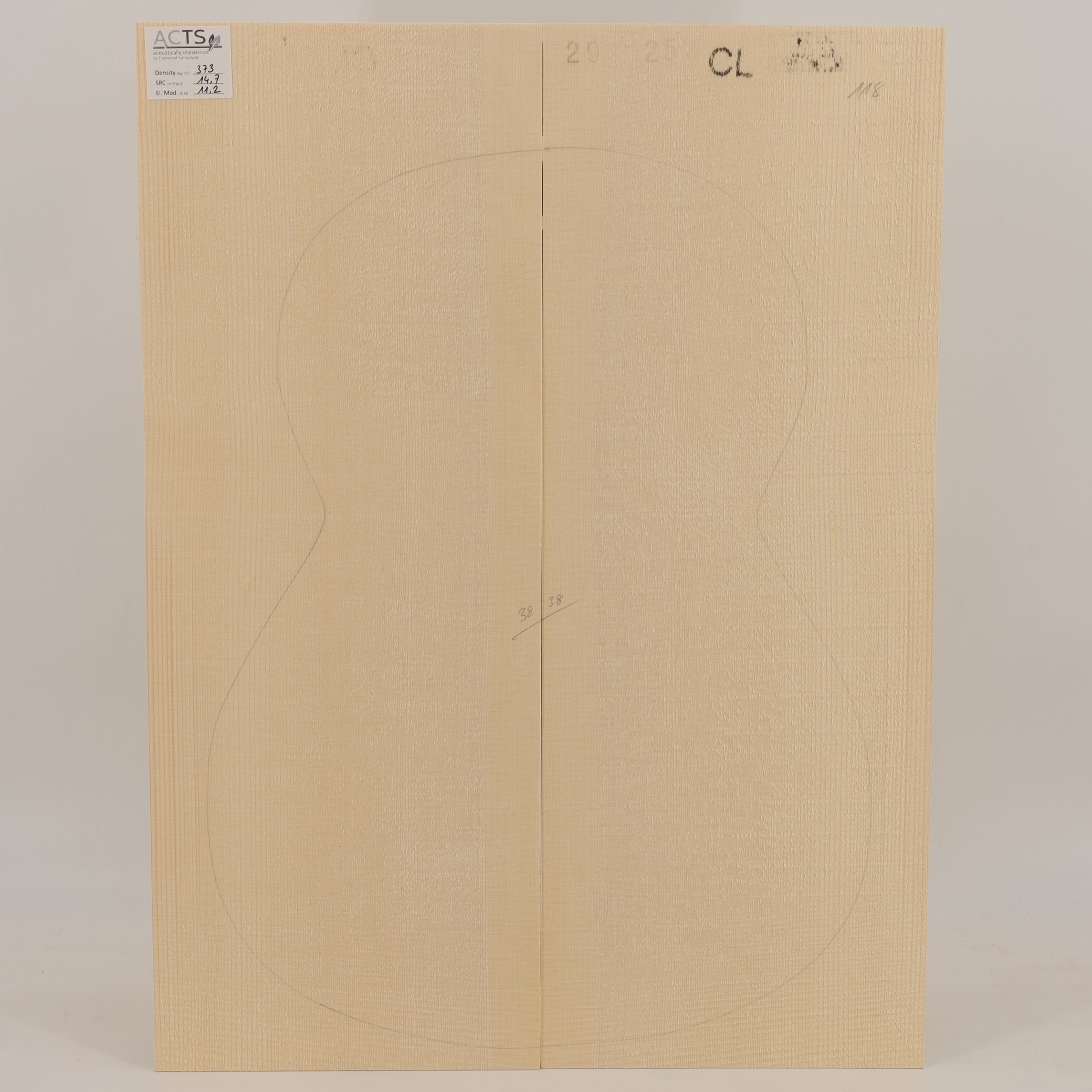 ACTS Spruce Top for Classical Guitar AA (no. 2837)