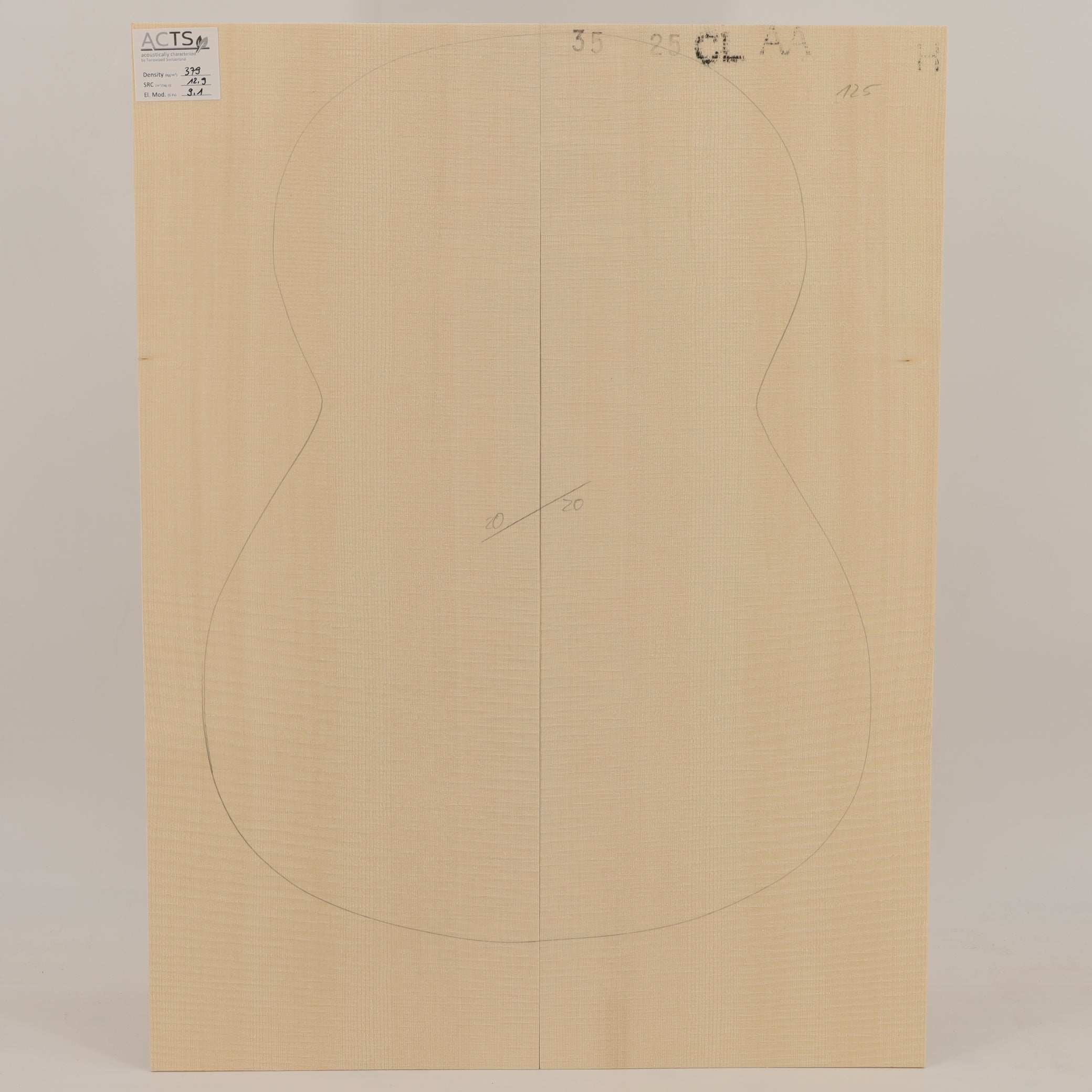 ACTS Spruce Top for Classical Guitar AA (no. 2845)