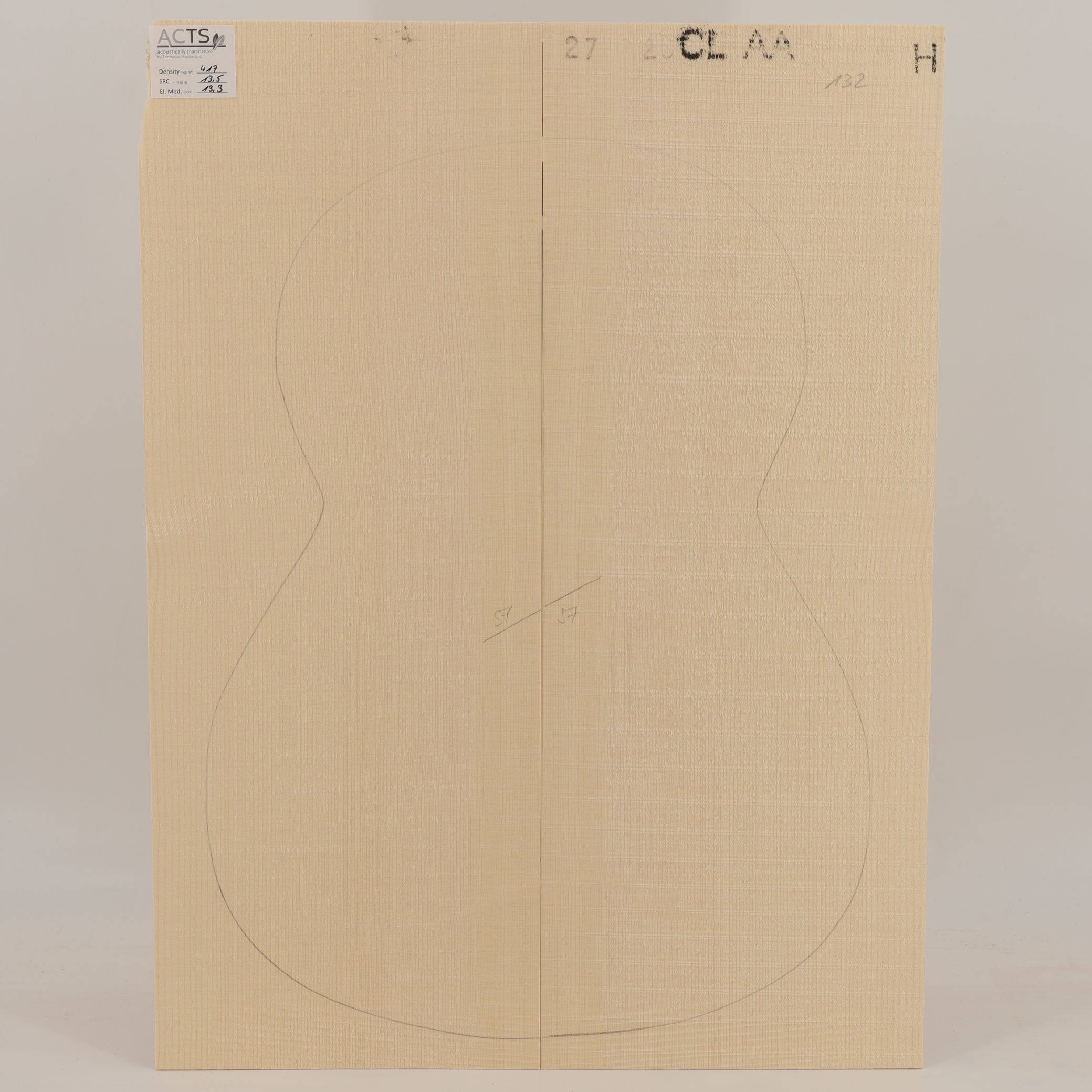 ACTS Spruce Top for Classical Guitar AA (no. 2852)