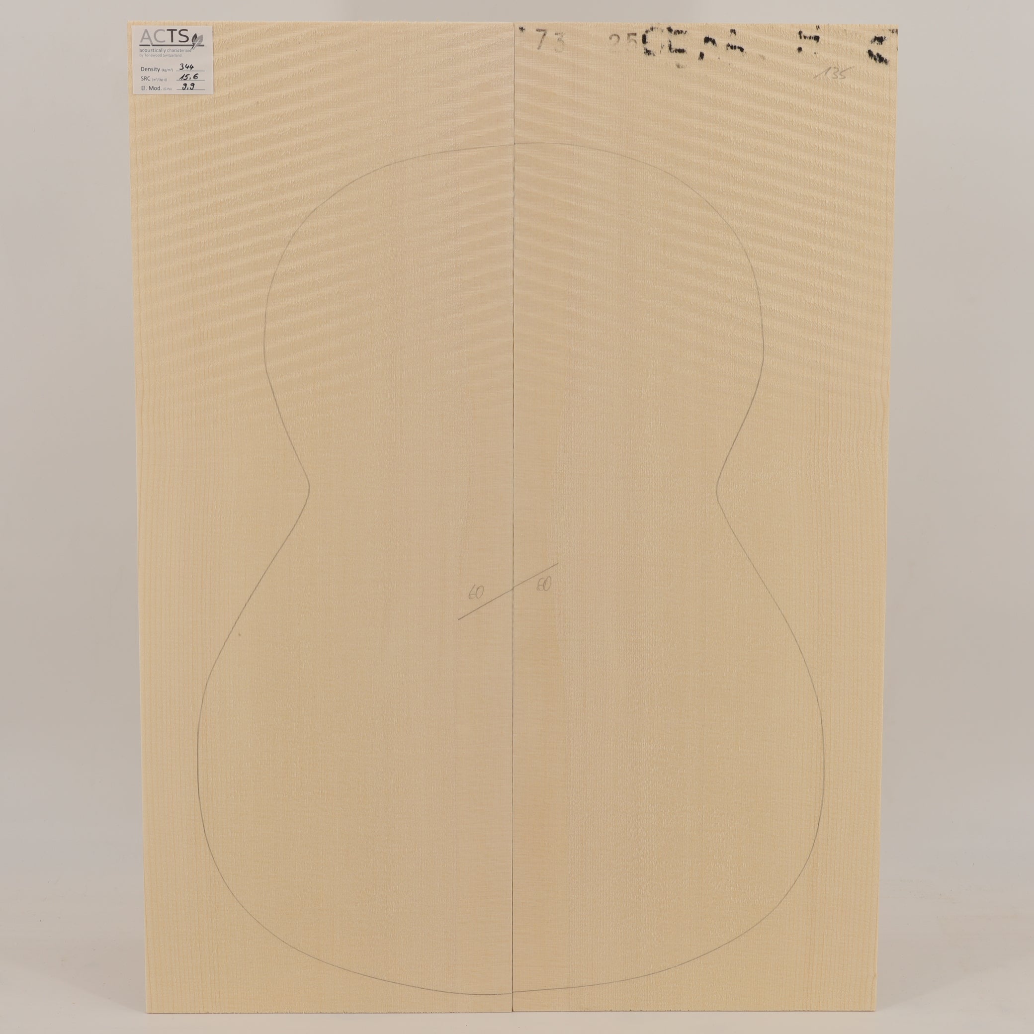 ACTS Spruce Top for Classical Guitar AA (no. 2855)