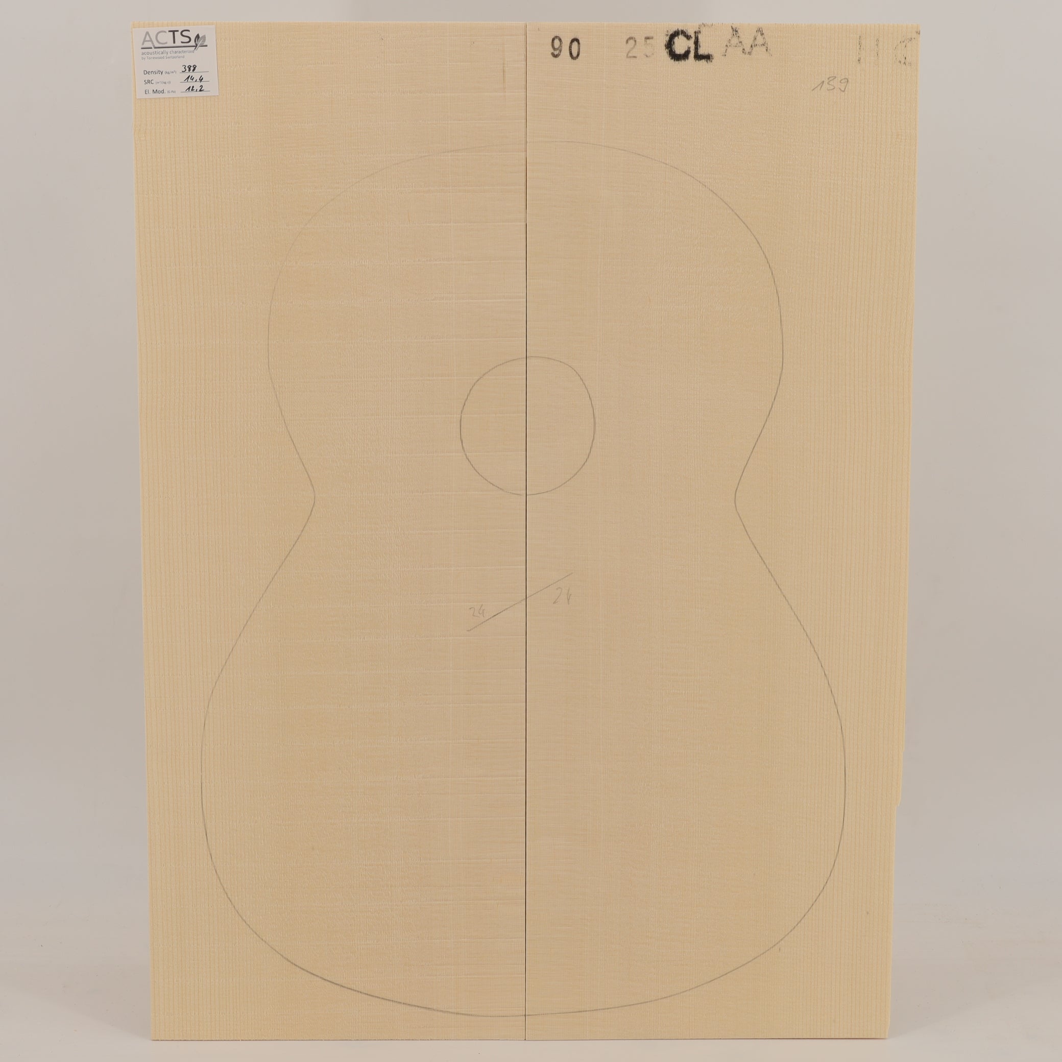 ACTS Spruce Top for Classical Guitar AA (no. 2859)