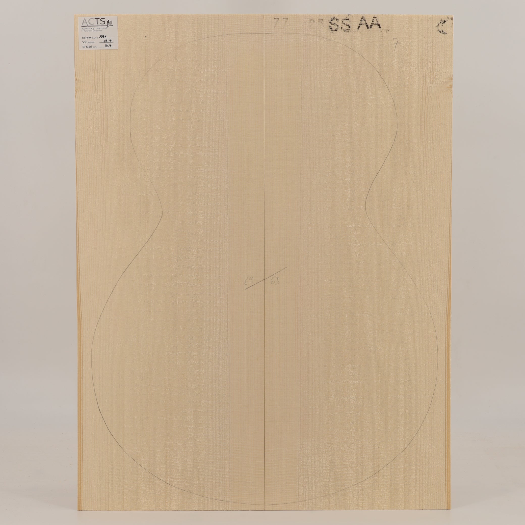 ACTS Spruce Top for Steelstring Guitar AA (no. 2881)