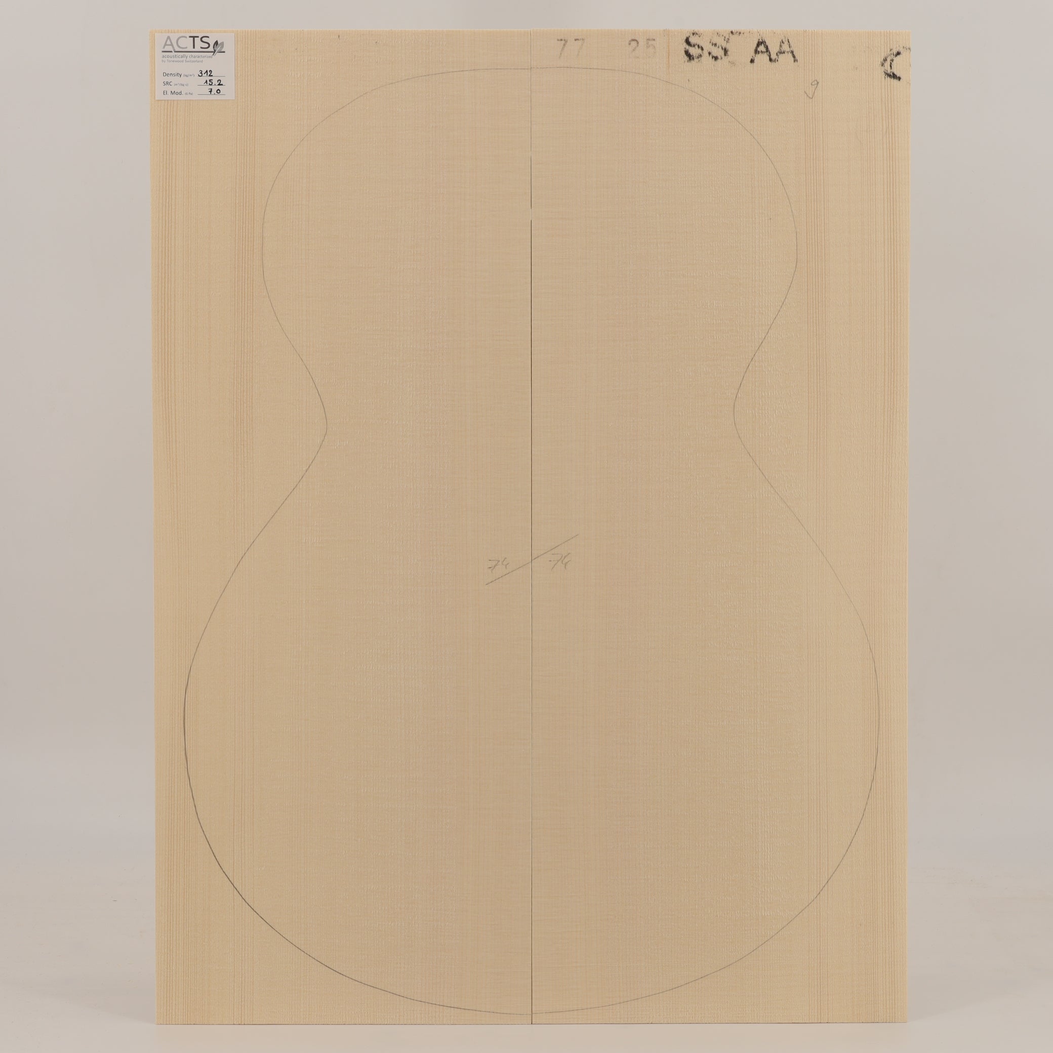 ACTS Spruce Top for Steelstring Guitar AA (no. 2882)