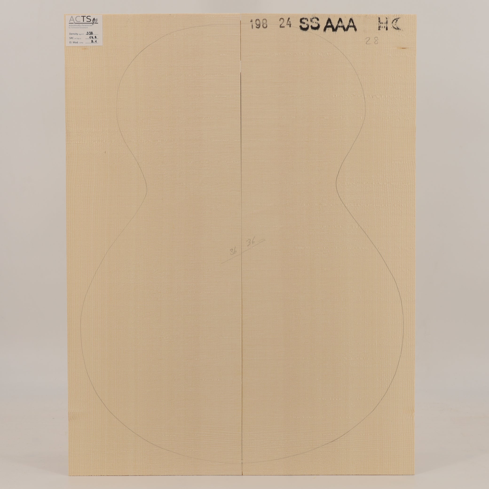ACTS Spruce Top for Steelstring Guitar AAA (no. 2899)