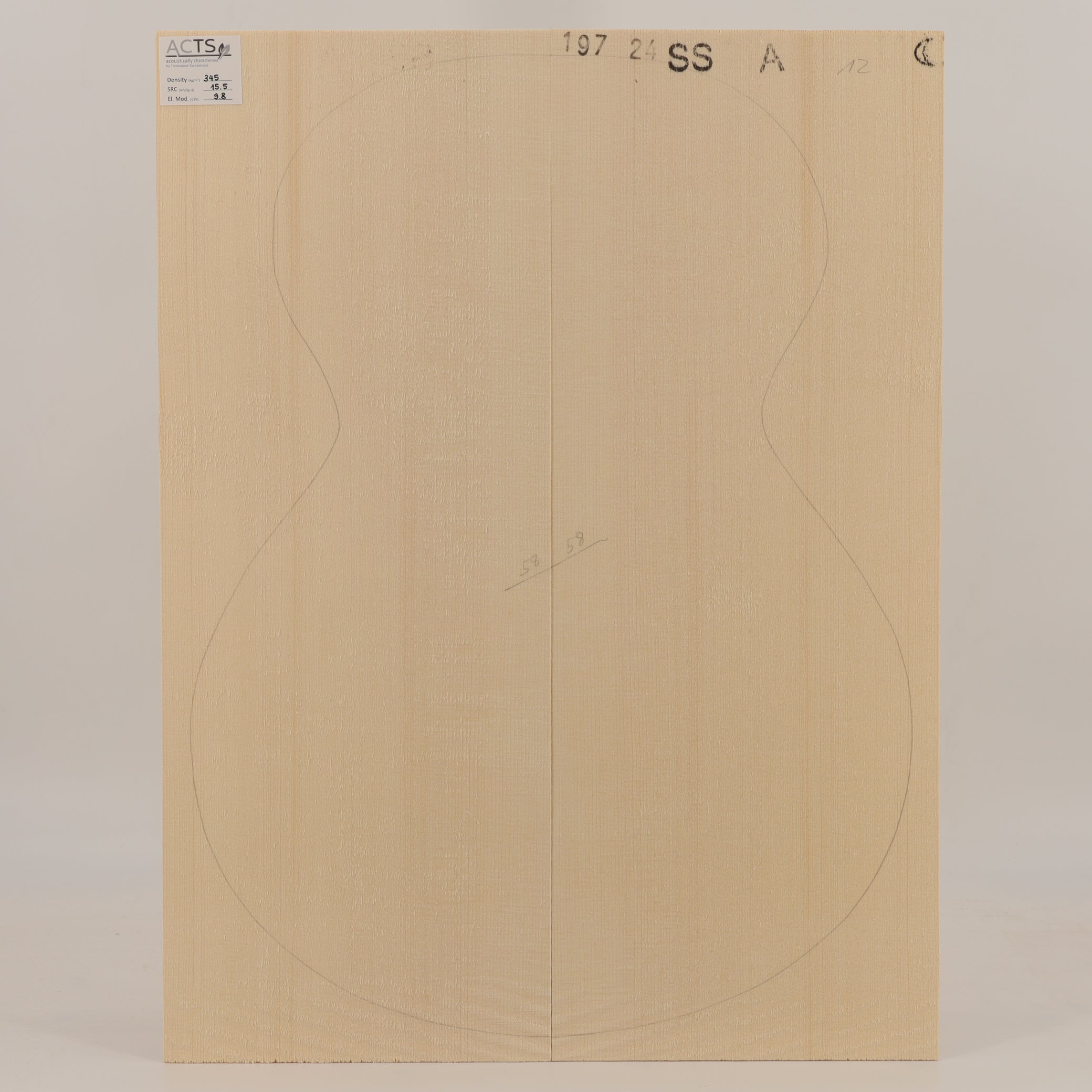 ACTS Spruce Top for Steelstring Guitar A (no. 2909)