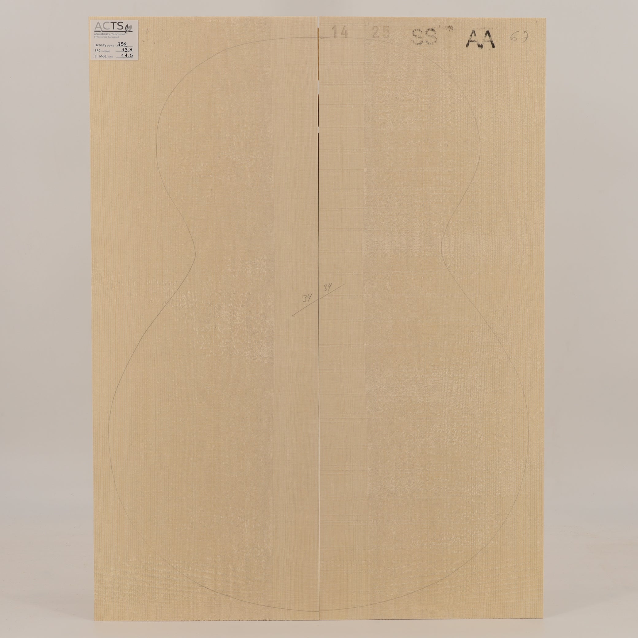 ACTS Spruce Top for Steelstring Guitar AA (no. 2925)