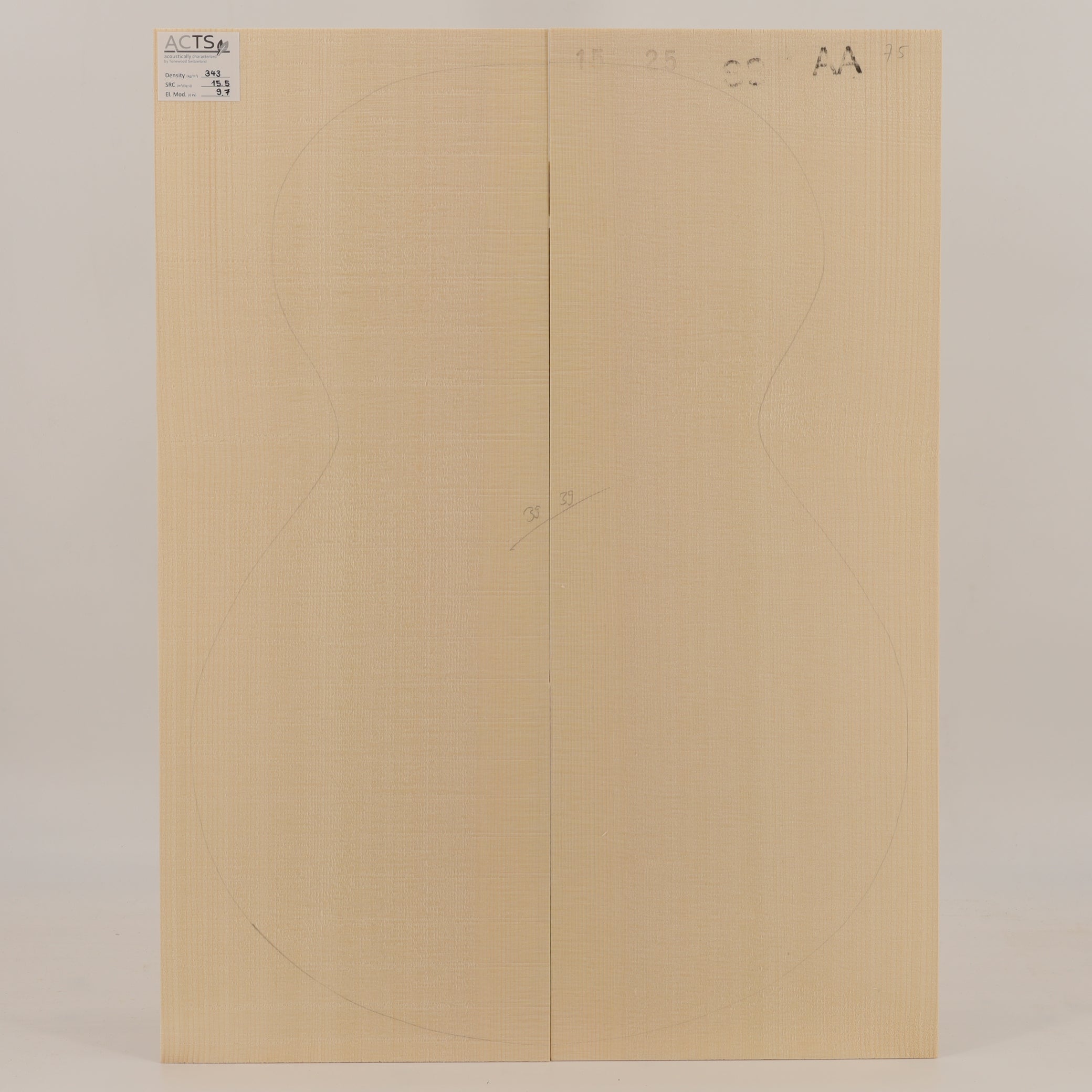 ACTS Spruce Top for Steelstring Guitar AA (no. 2933)