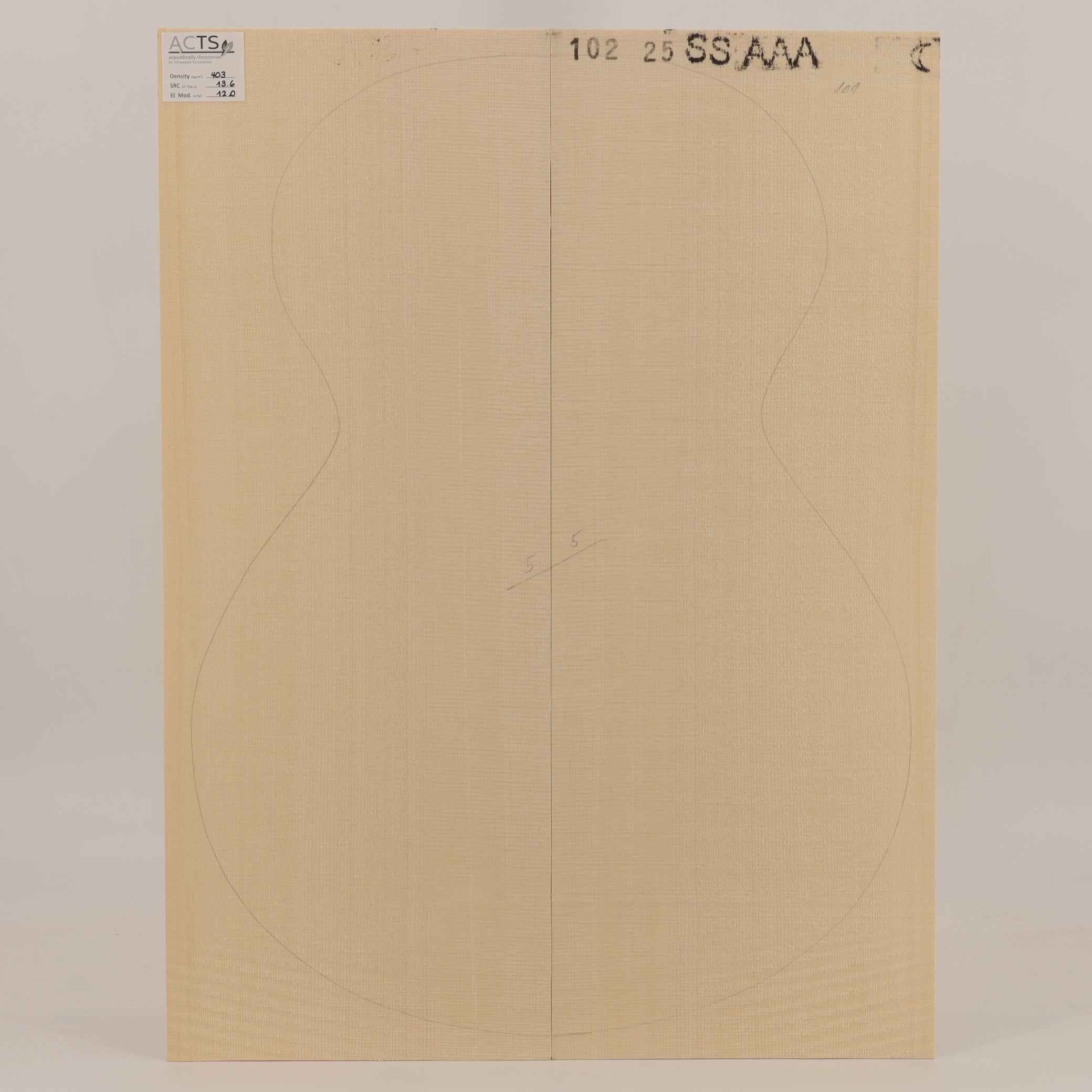 ACTS Spruce Top for Steelstring Guitar AAA (no. 2959)