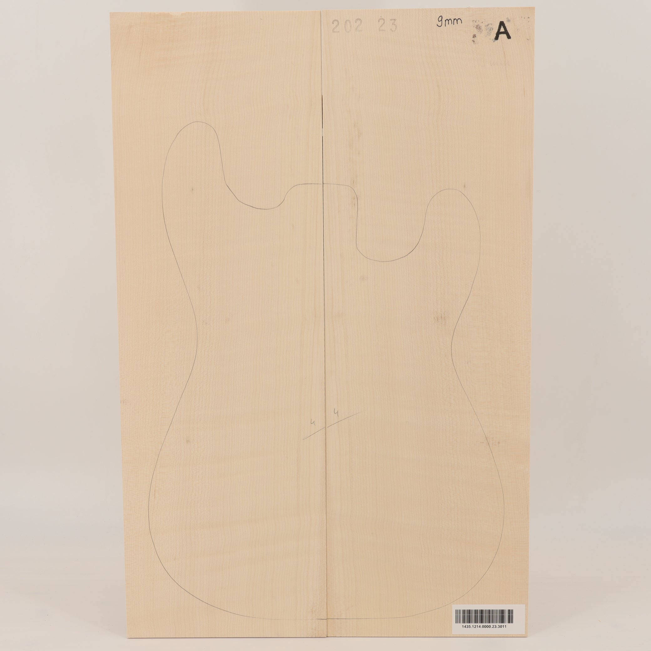 Maple Drop Top 2-piece for Electric Guitar A (no. 3011)