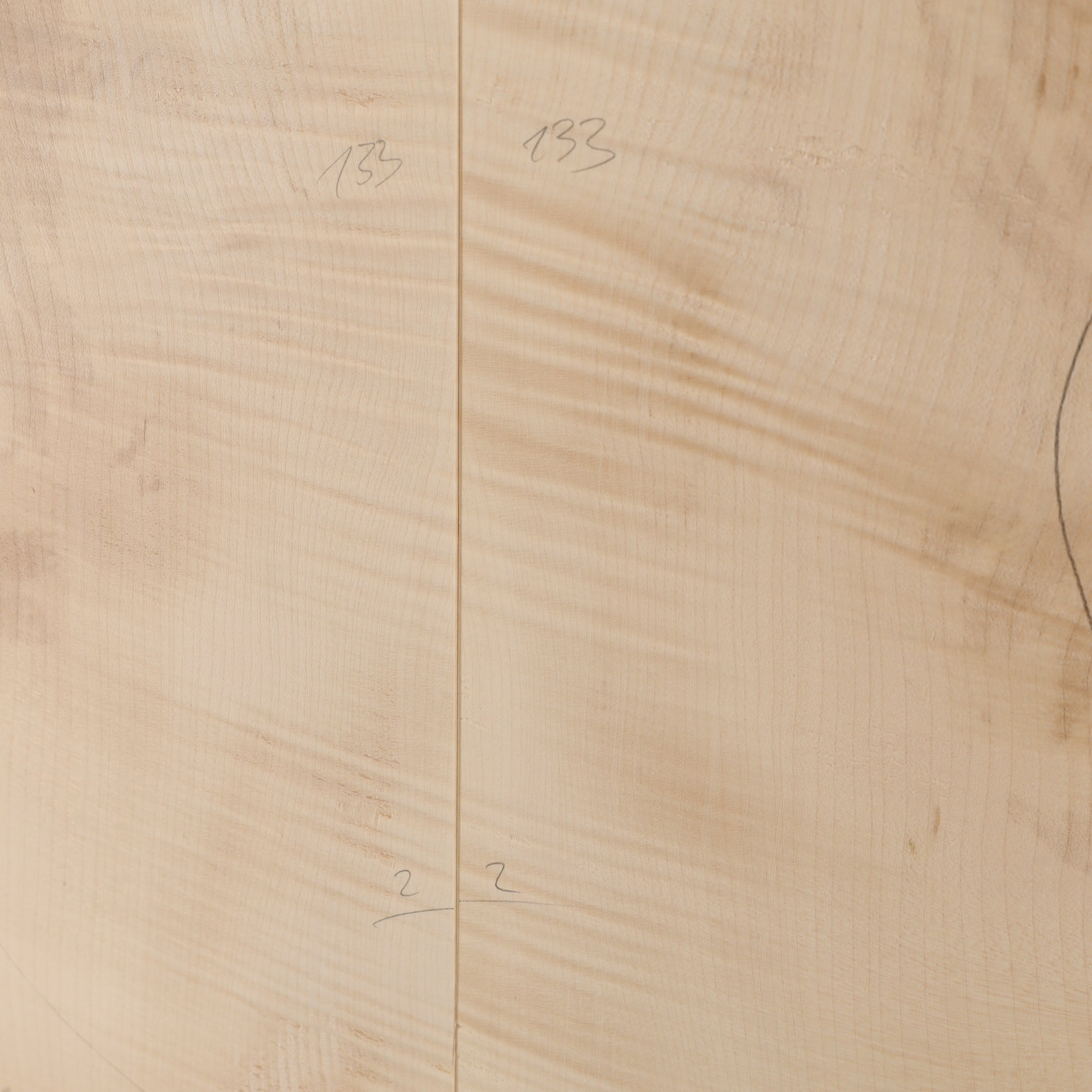 Maple Drop Top 2-piece for Electric Guitar A (no. 3018)