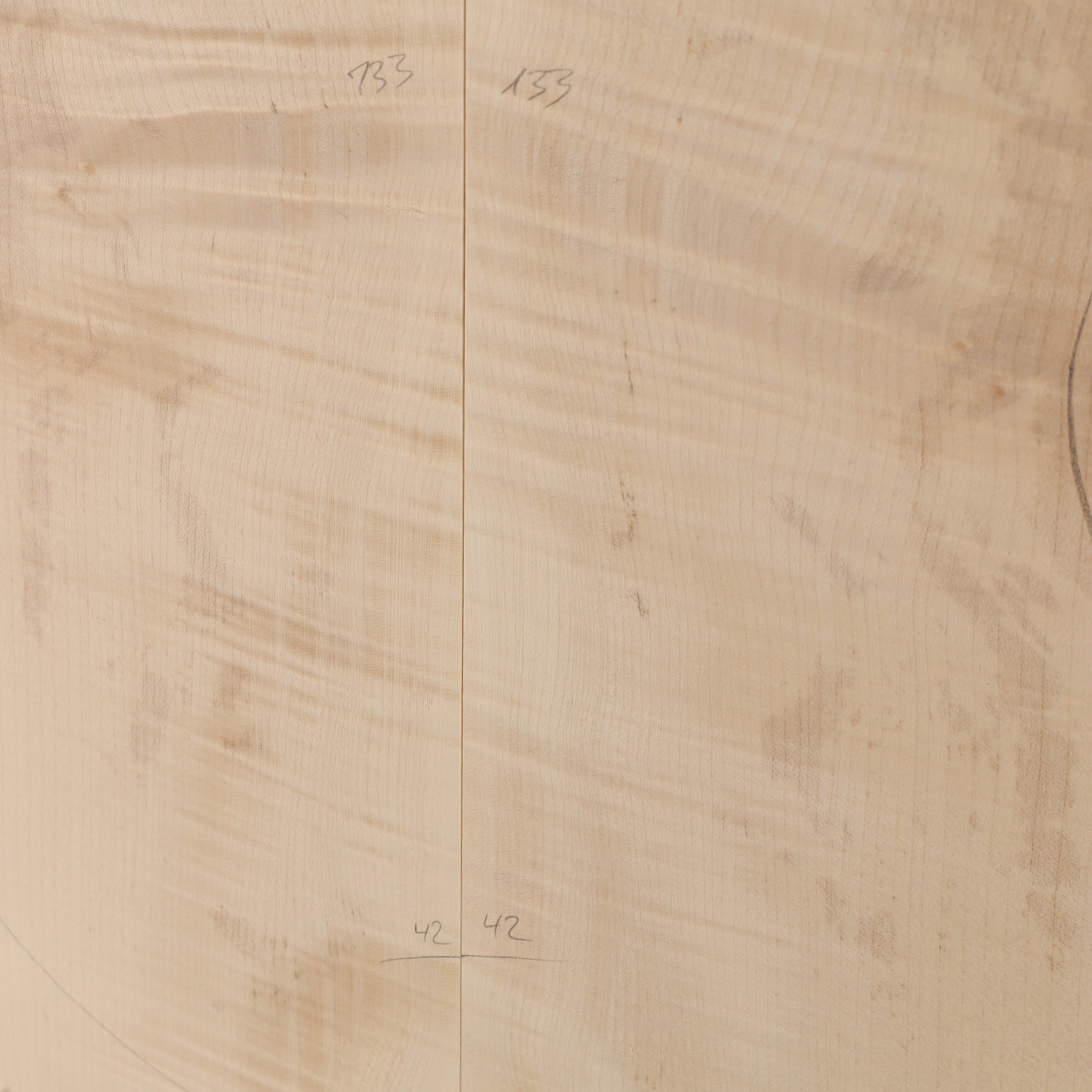 Maple Drop Top 2-piece for Electric Guitar A (no. 3019)