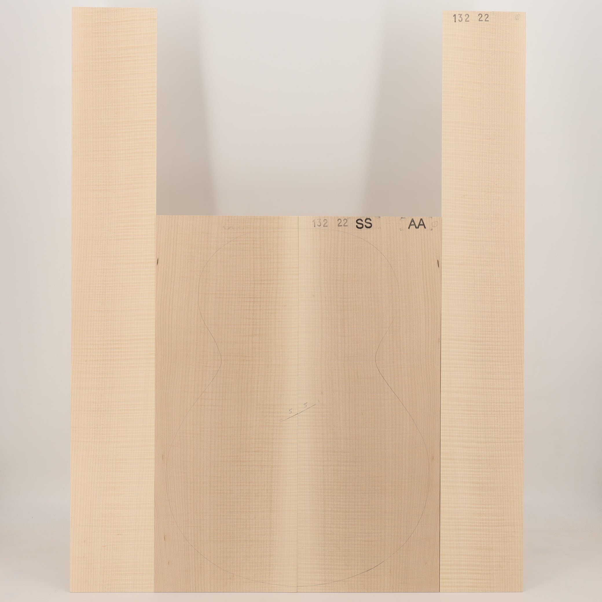 Maple Set (Back/Sides) for Steel String Guitar AA (no. 3029)