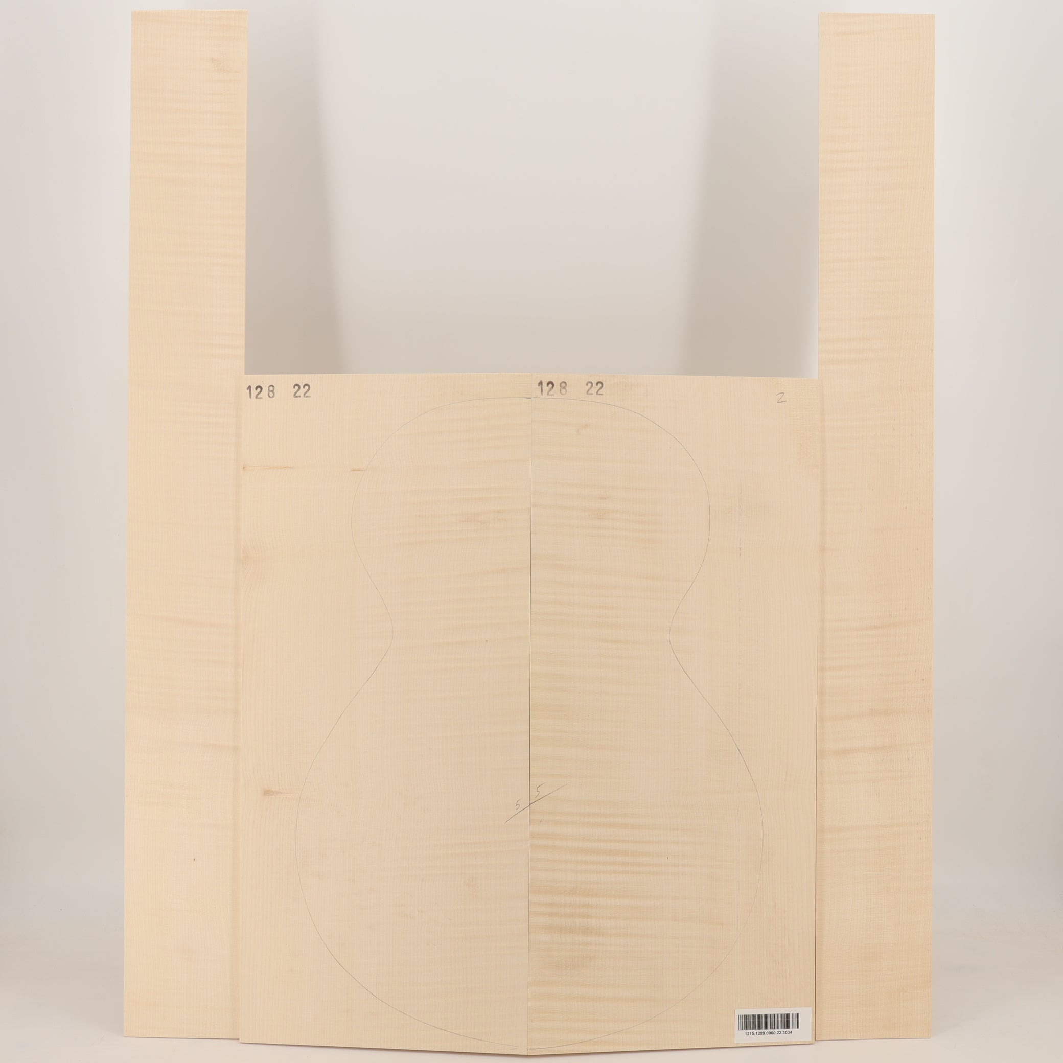 Maple Set (Back/Sides) for Archtop Guitar (no. 3034)