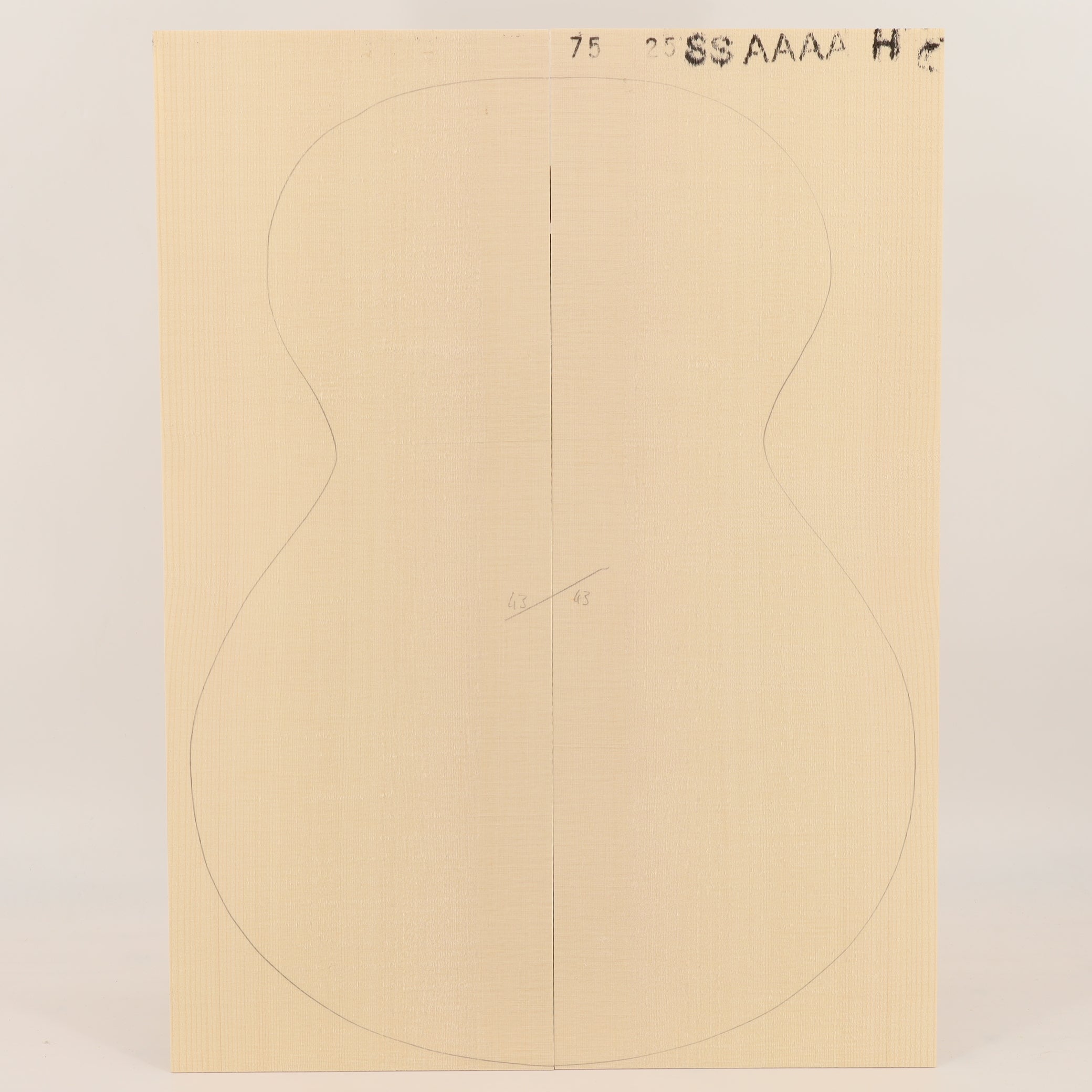 Fichtendecke für Steelstring Gitarre AAAA (Nr. 3109)