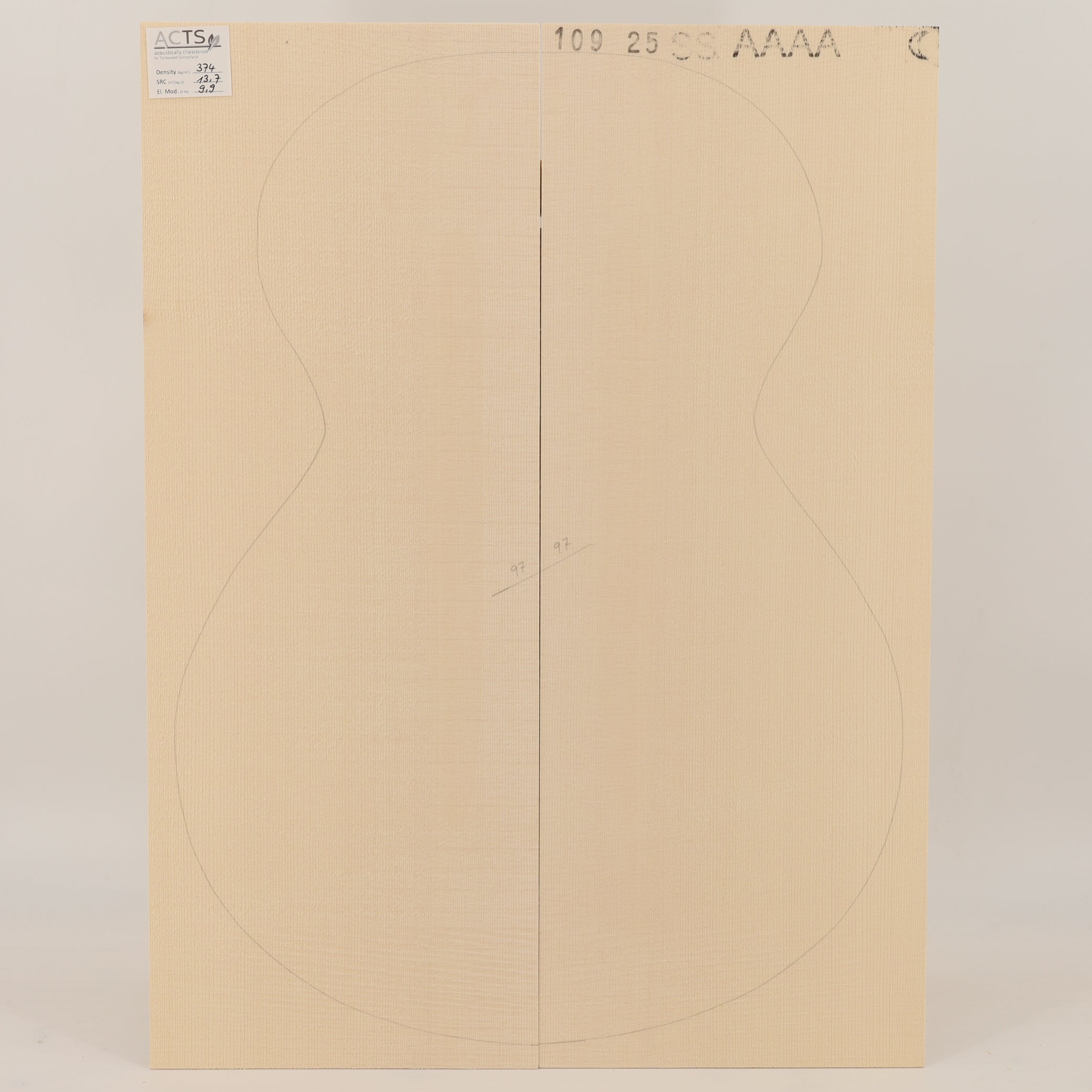 ACTS Spruce Top for Steelstring Guitar AAAA (no. 3118)