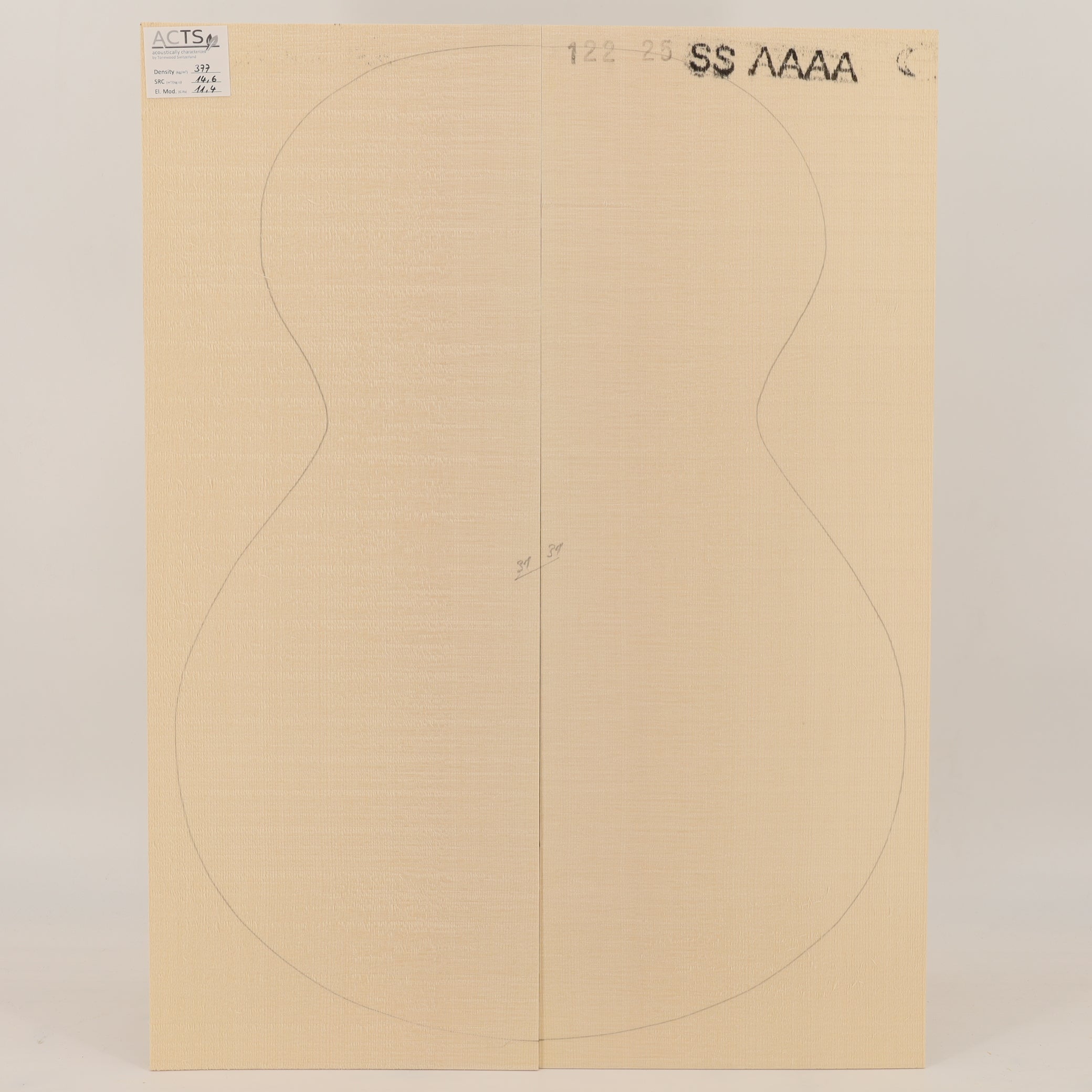 ACTS Spruce Top for Steelstring Guitar AAAA (no. 3119)