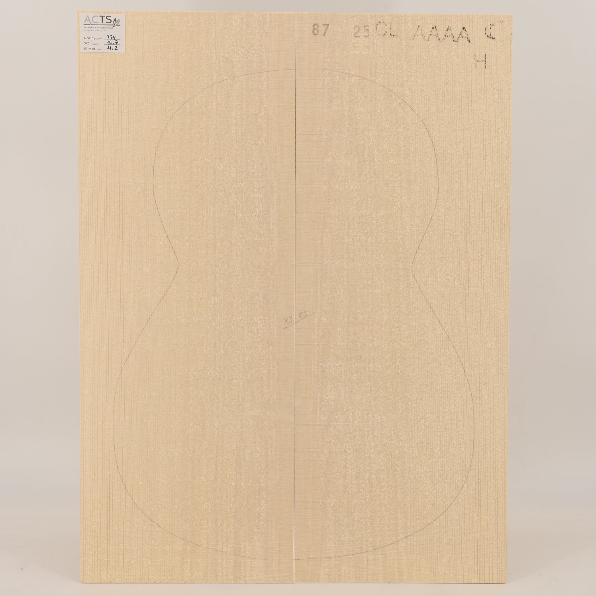 ACTS Spruce Top for Classical Guitar AAAA (no. 3135)