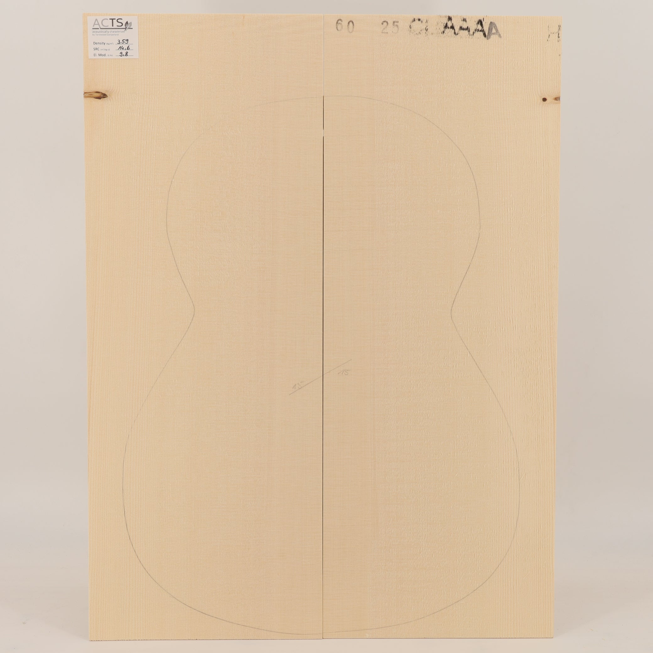 ACTS Spruce Top for Classical Guitar AAAA (no. 3138)