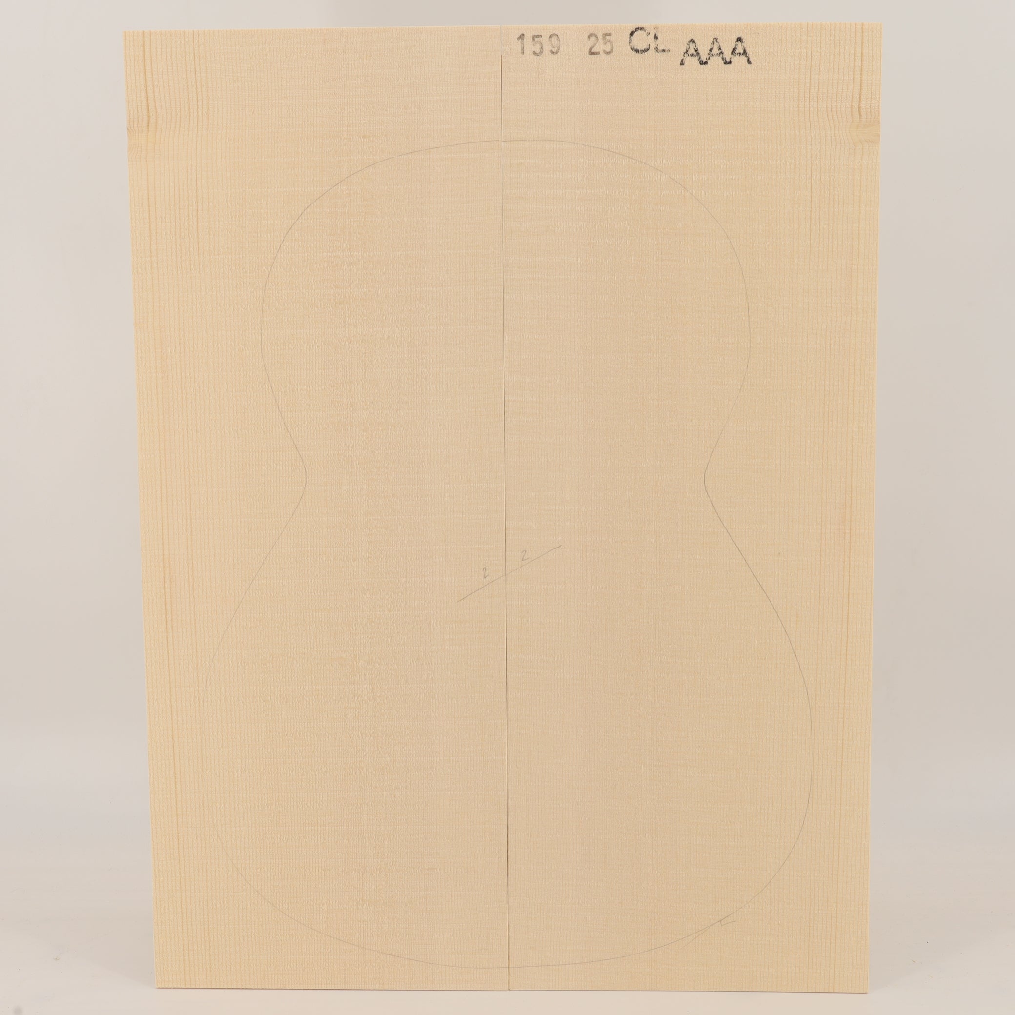 Fichtendecke für klassische Gitarre AAA (Nr. 3159)