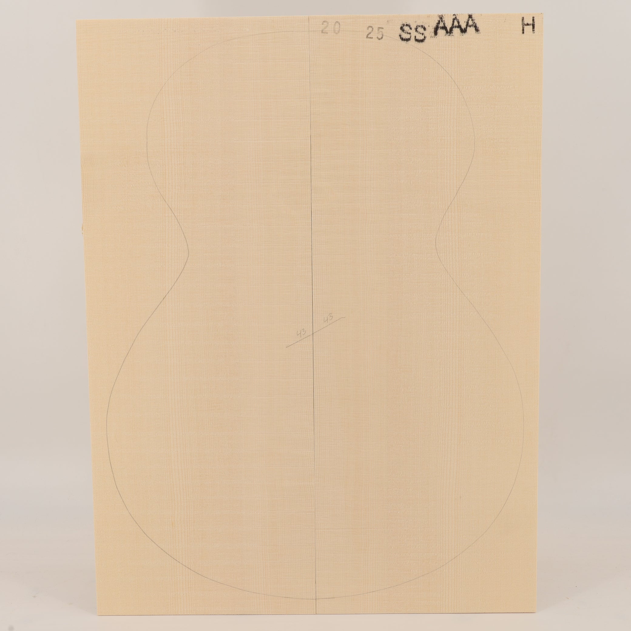 Fichtendecke für Steelstring Gitarre AAA (Nr. 3209)