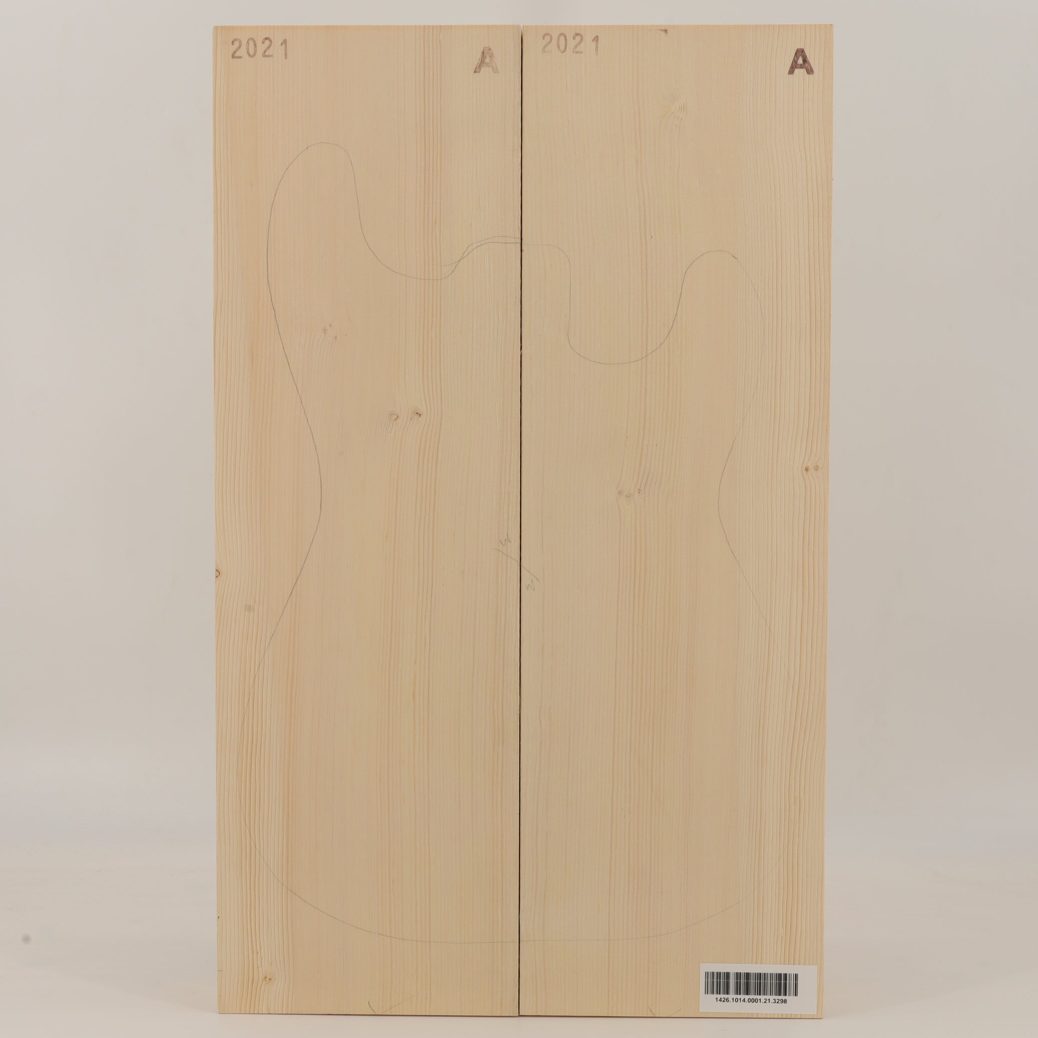 Spruce Body 2-piece for Electric Guitar A (no. 3298)