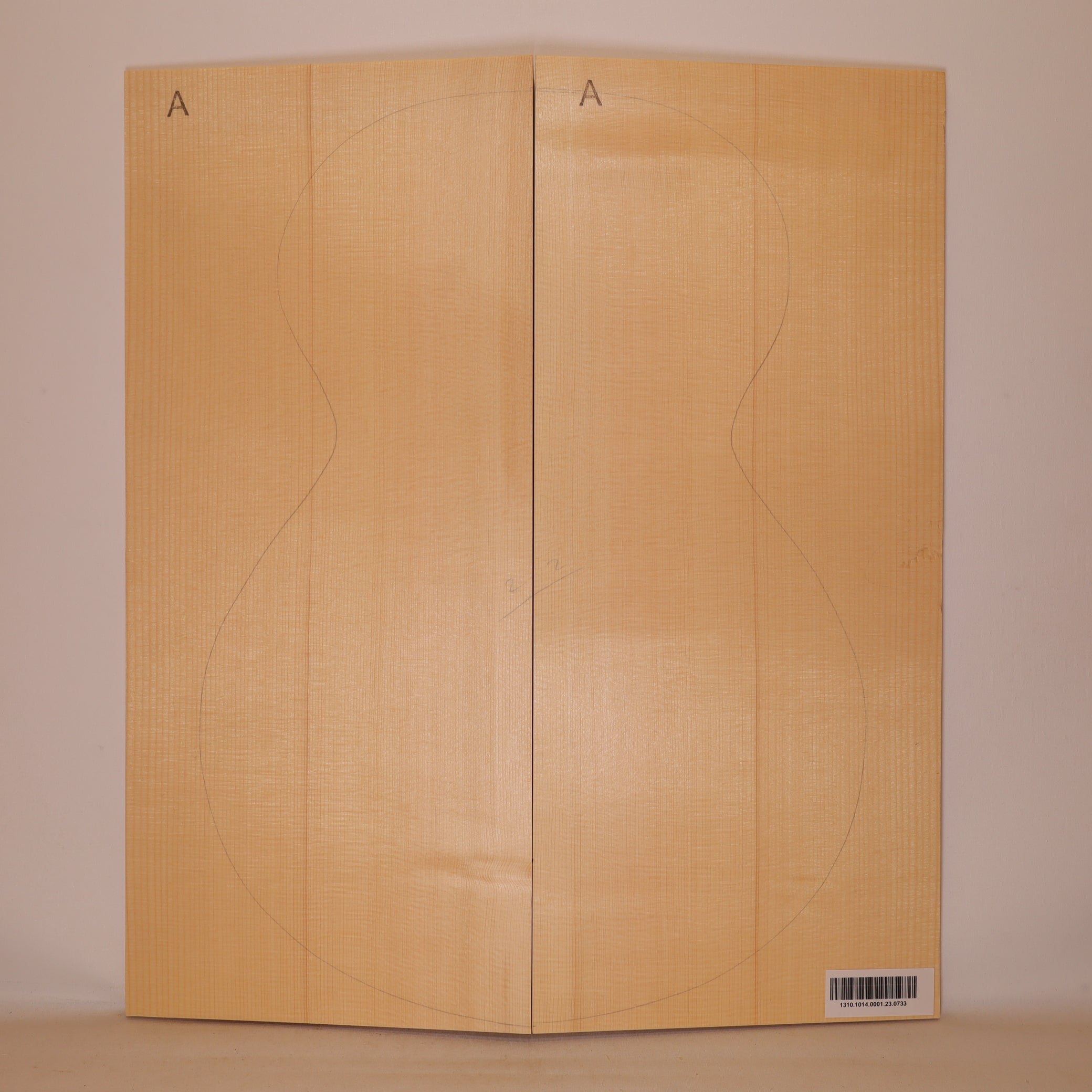 Fichtendecke für Archtop Gitarre A (Nr. 733)