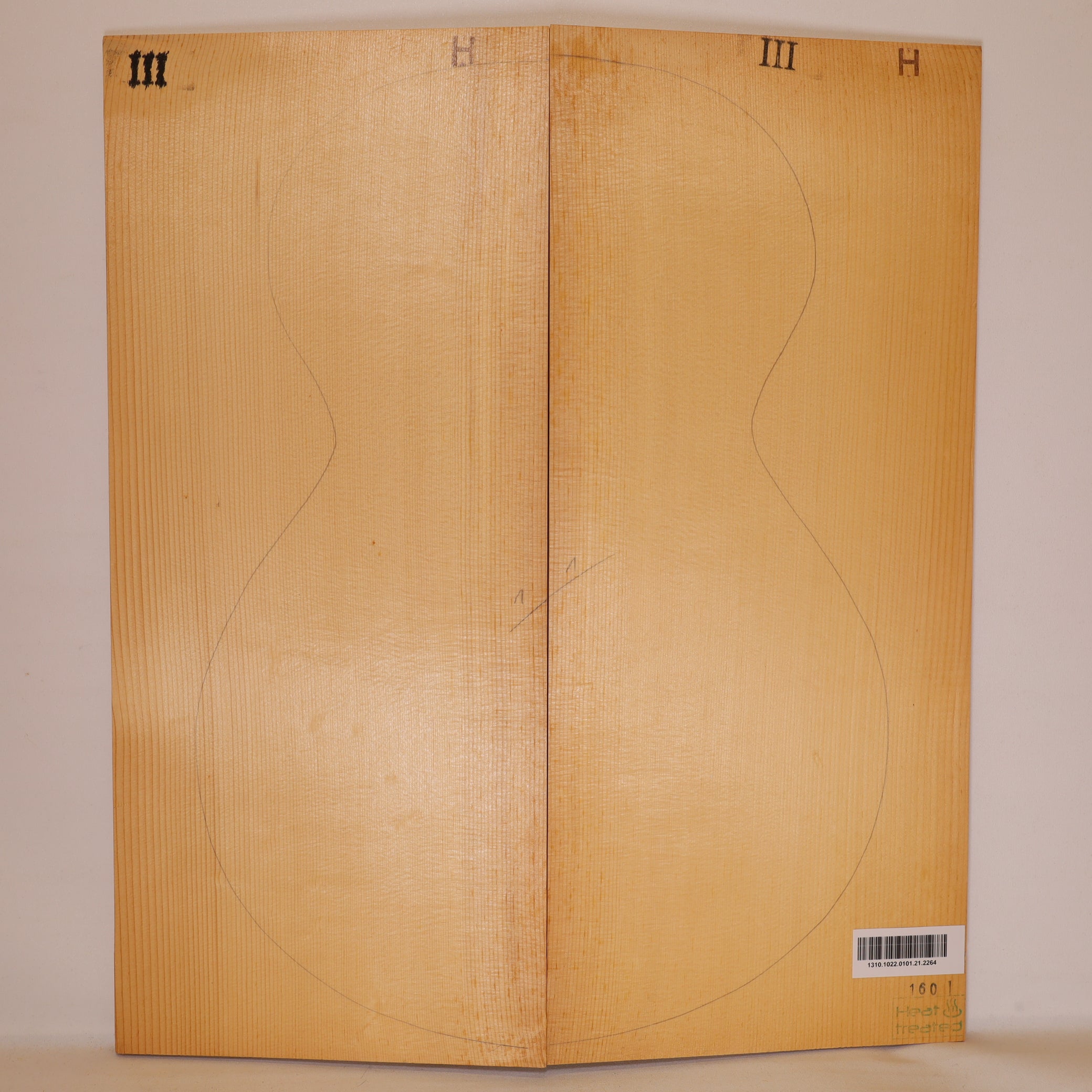Thermo Spruce Top for Archtop Guitar III (no. 2264)