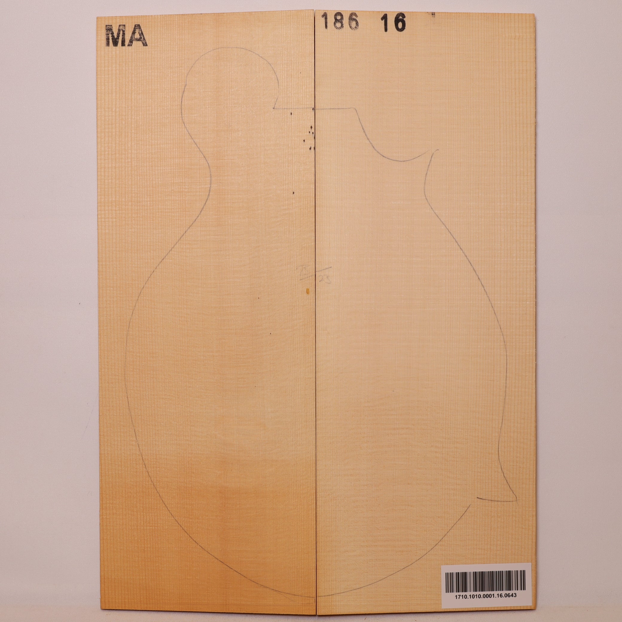 Spruce Top for Mandolin Archtop MA (no. 643)
